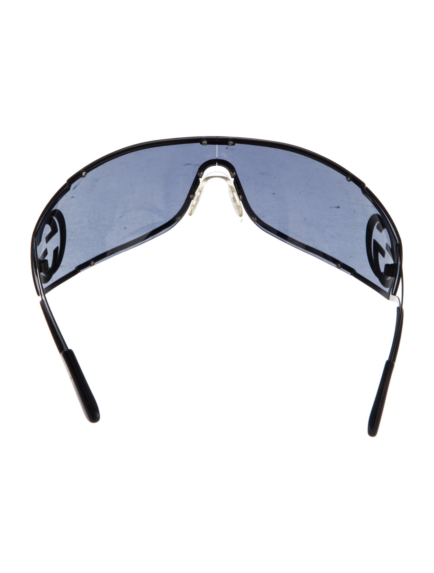Gucci Interlocking G Logo Shield Sunglasses