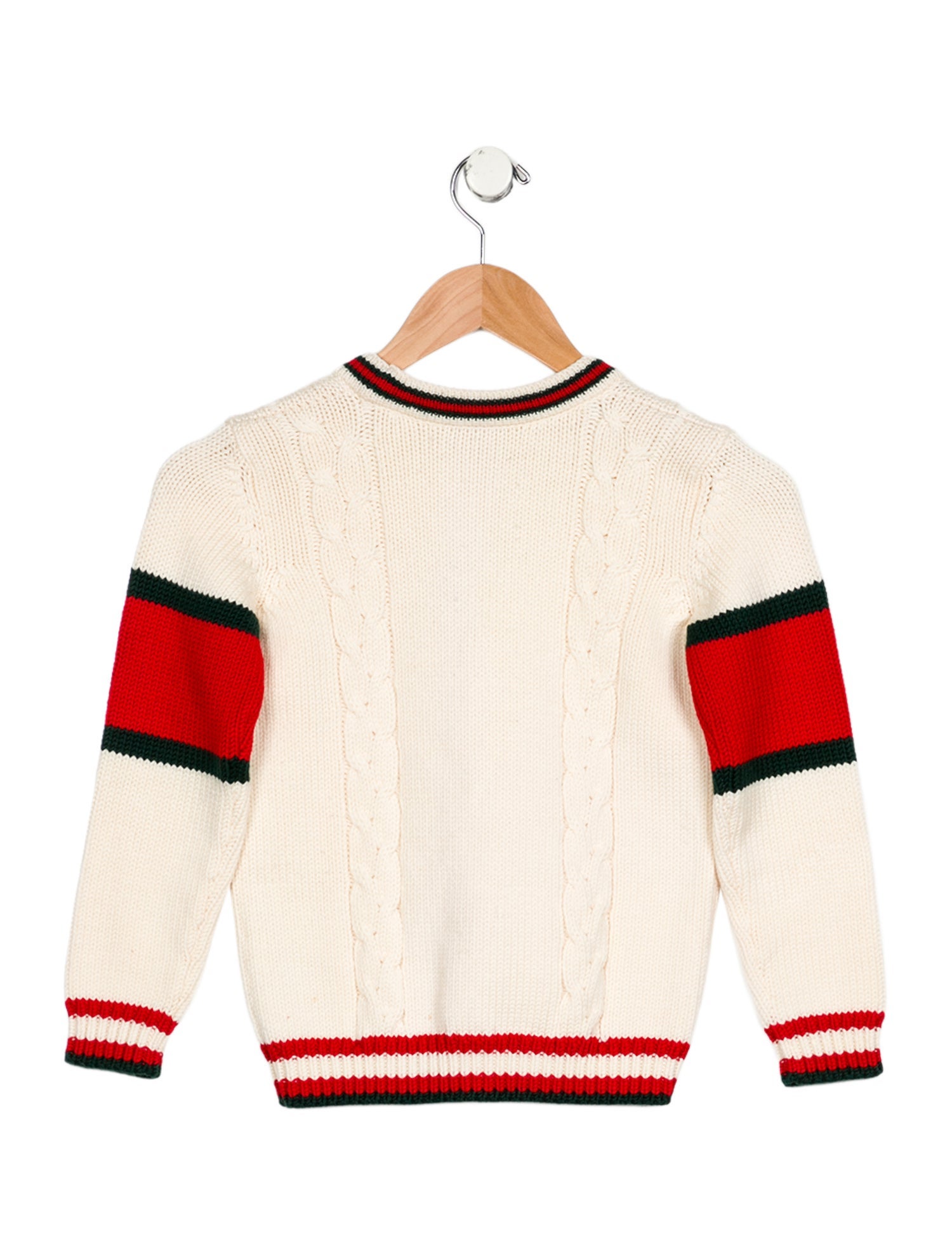 Gucci Boys' Web Wool Cardigan