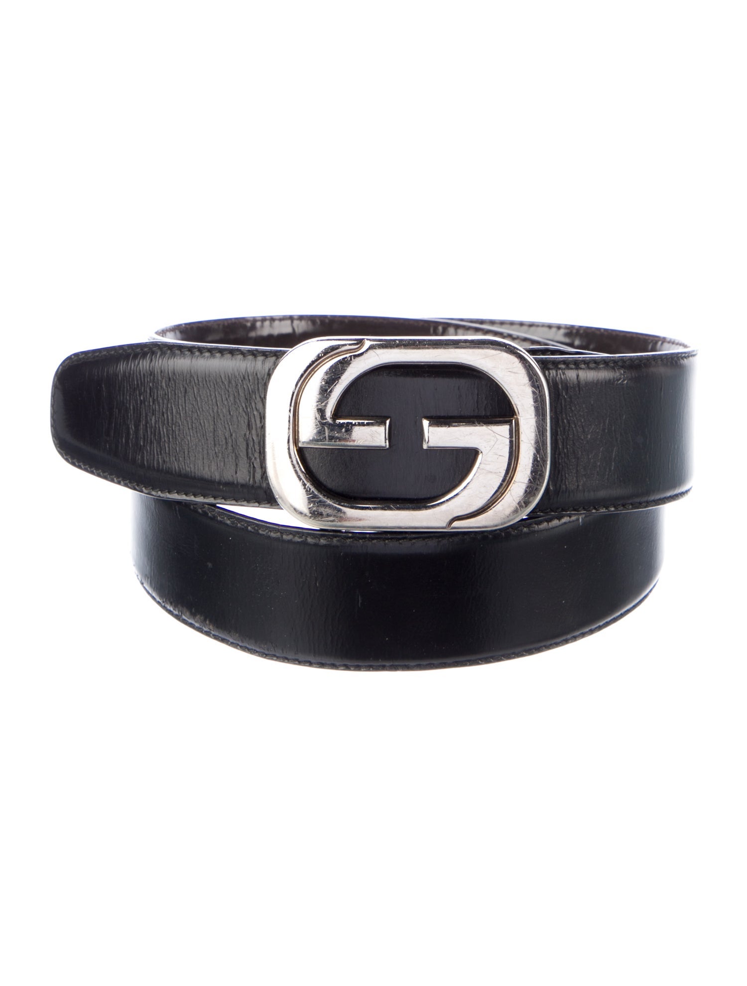 Gucci Interlocking G Logo Leather Waist Belt