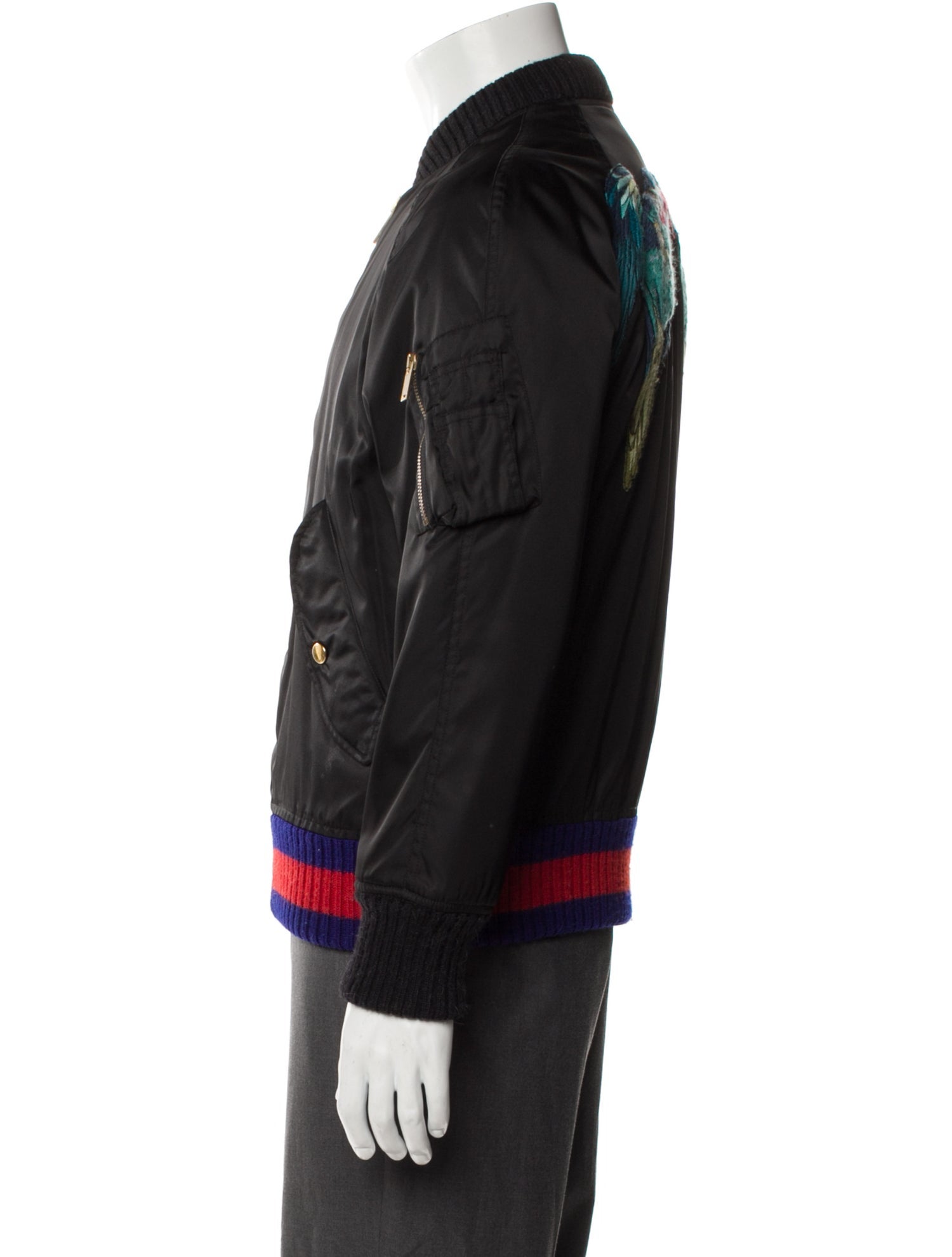 Gucci 2016 Sylvie Web Accent Bomber Jacket