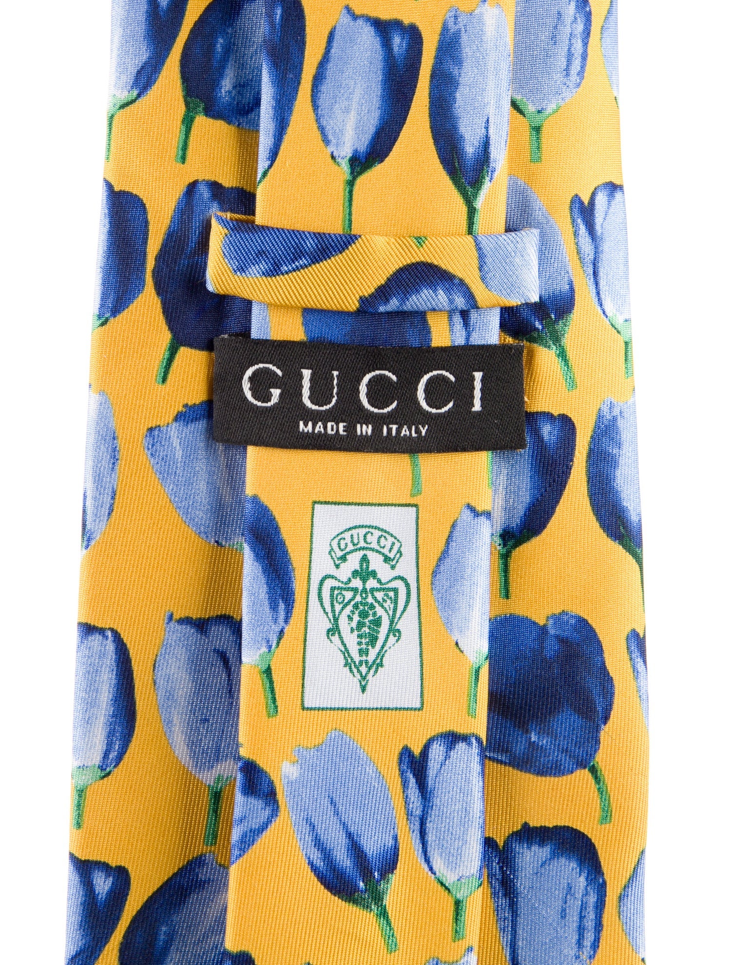 Gucci Pattern Print Silk Tie
