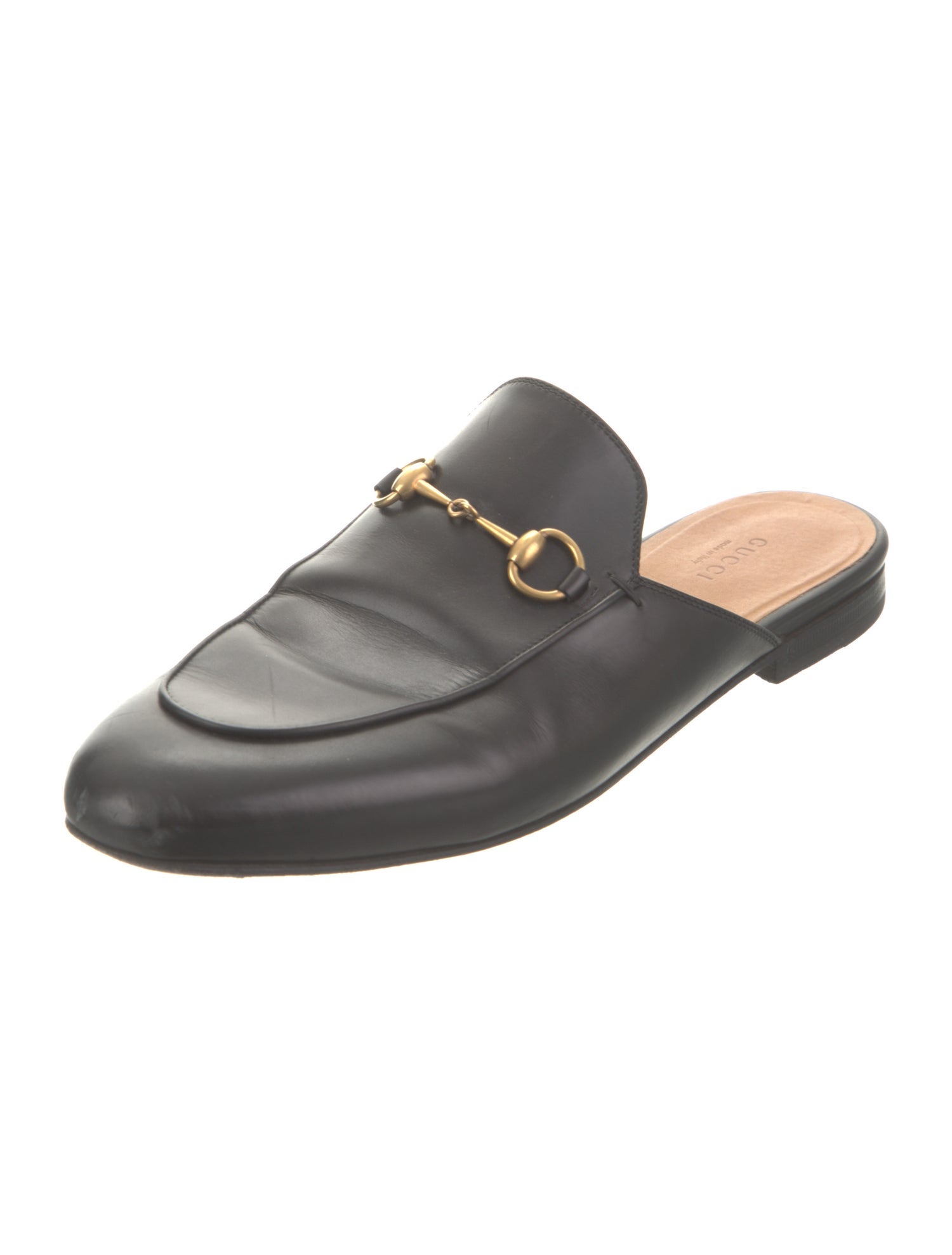 Gucci Horsebit Accent Leather Mules