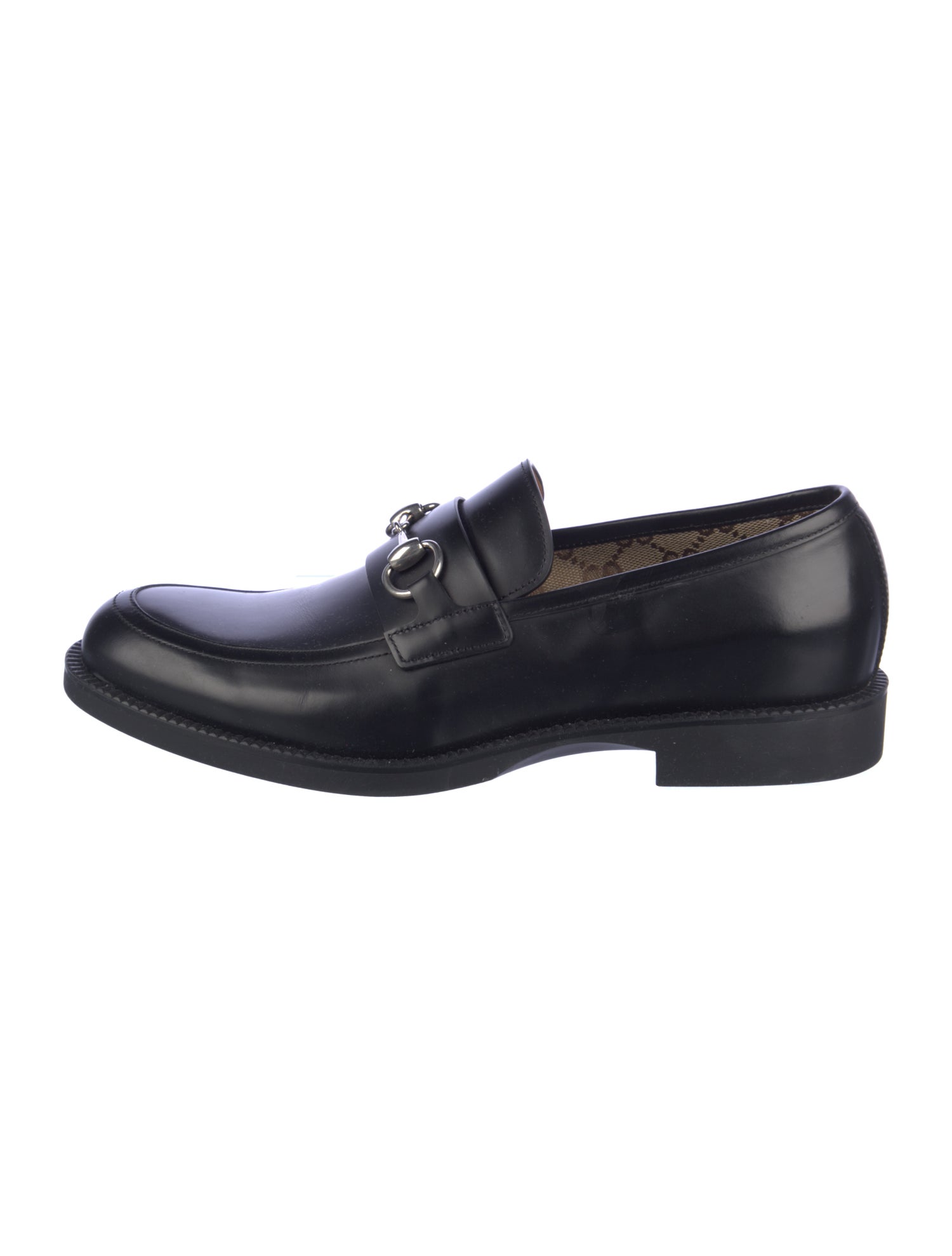 Gucci Horsebit Accent Leather Dress Loafers