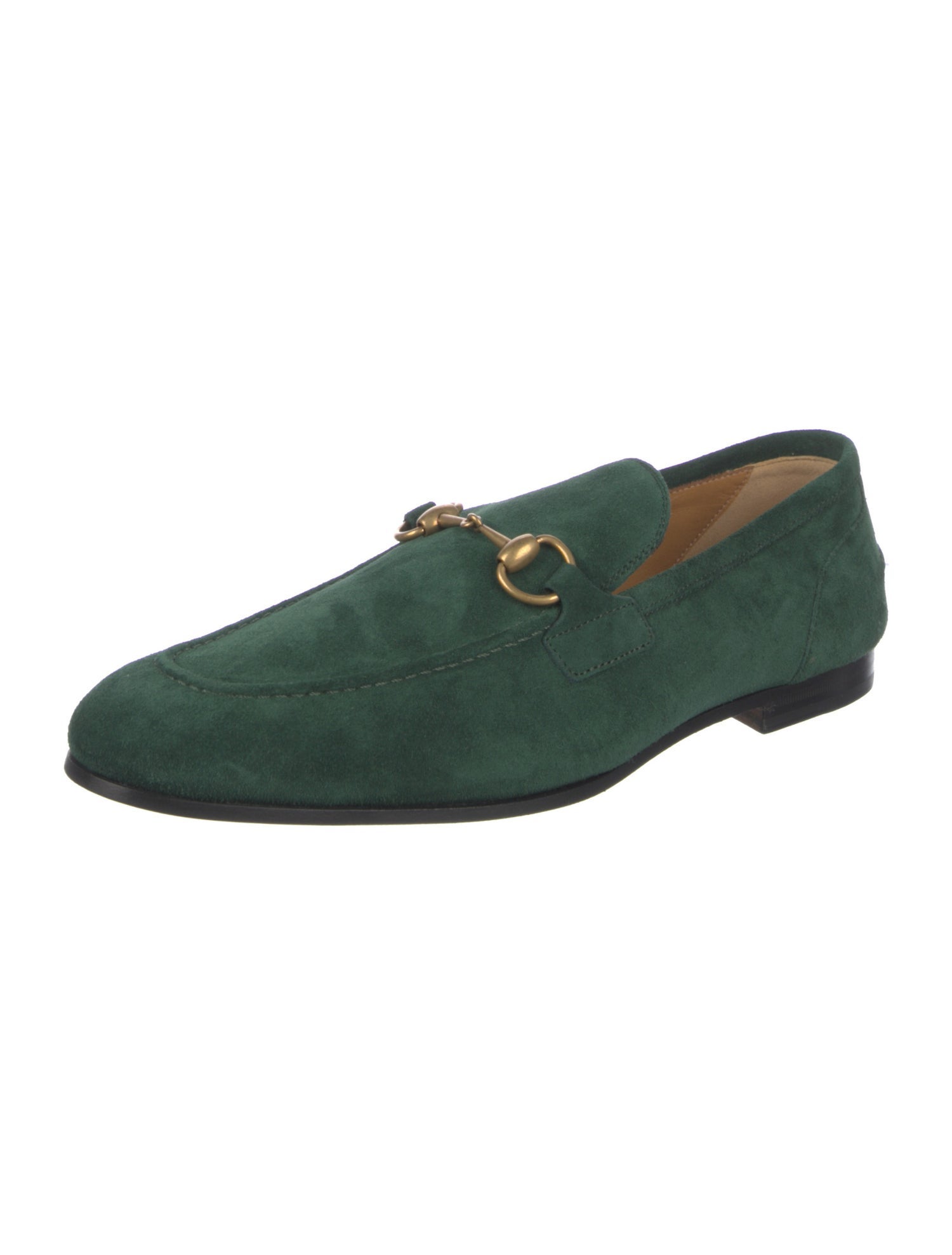 Gucci Horsebit Accent Suede Loafers