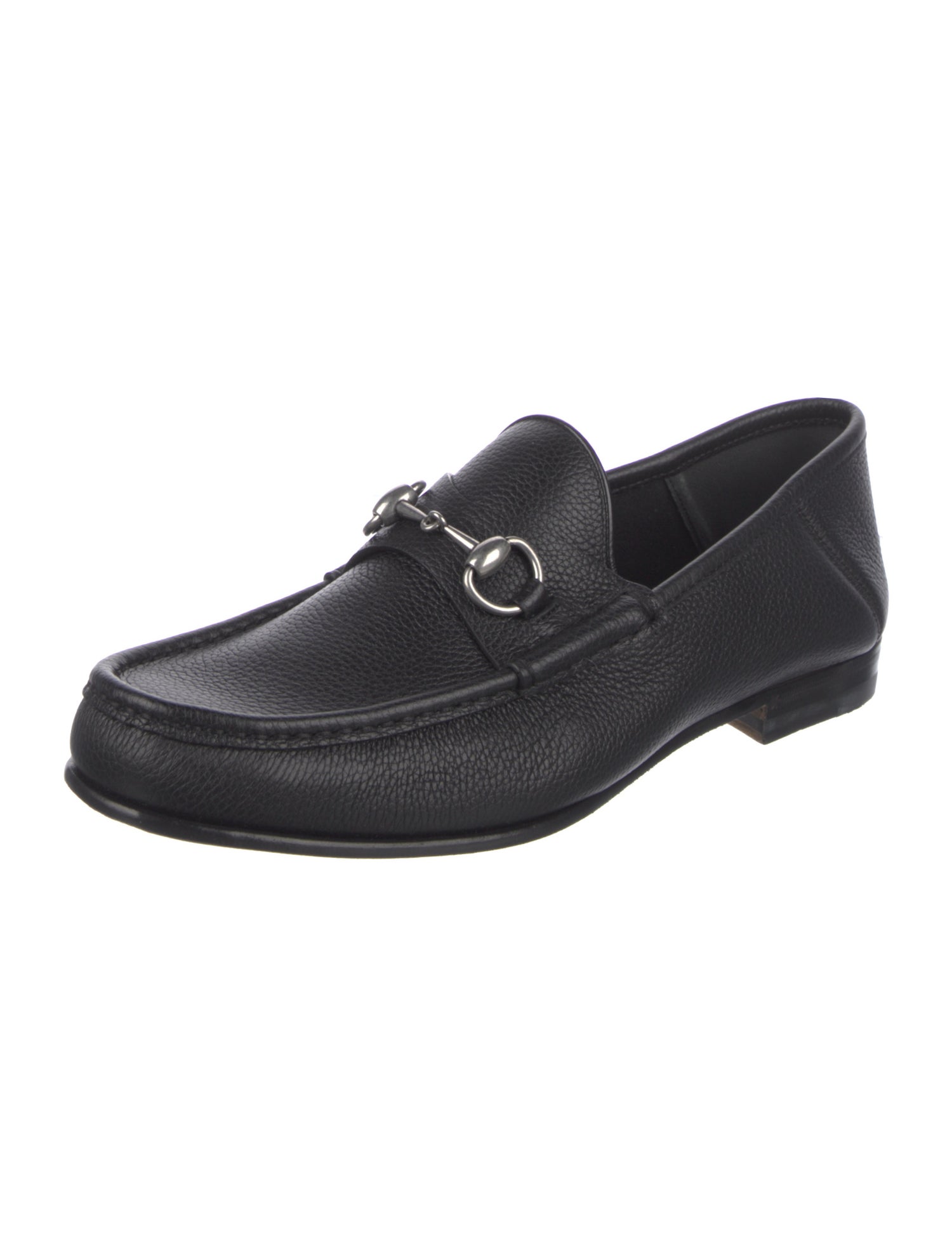 Gucci Horsebit Accent Leather Dress Loafers