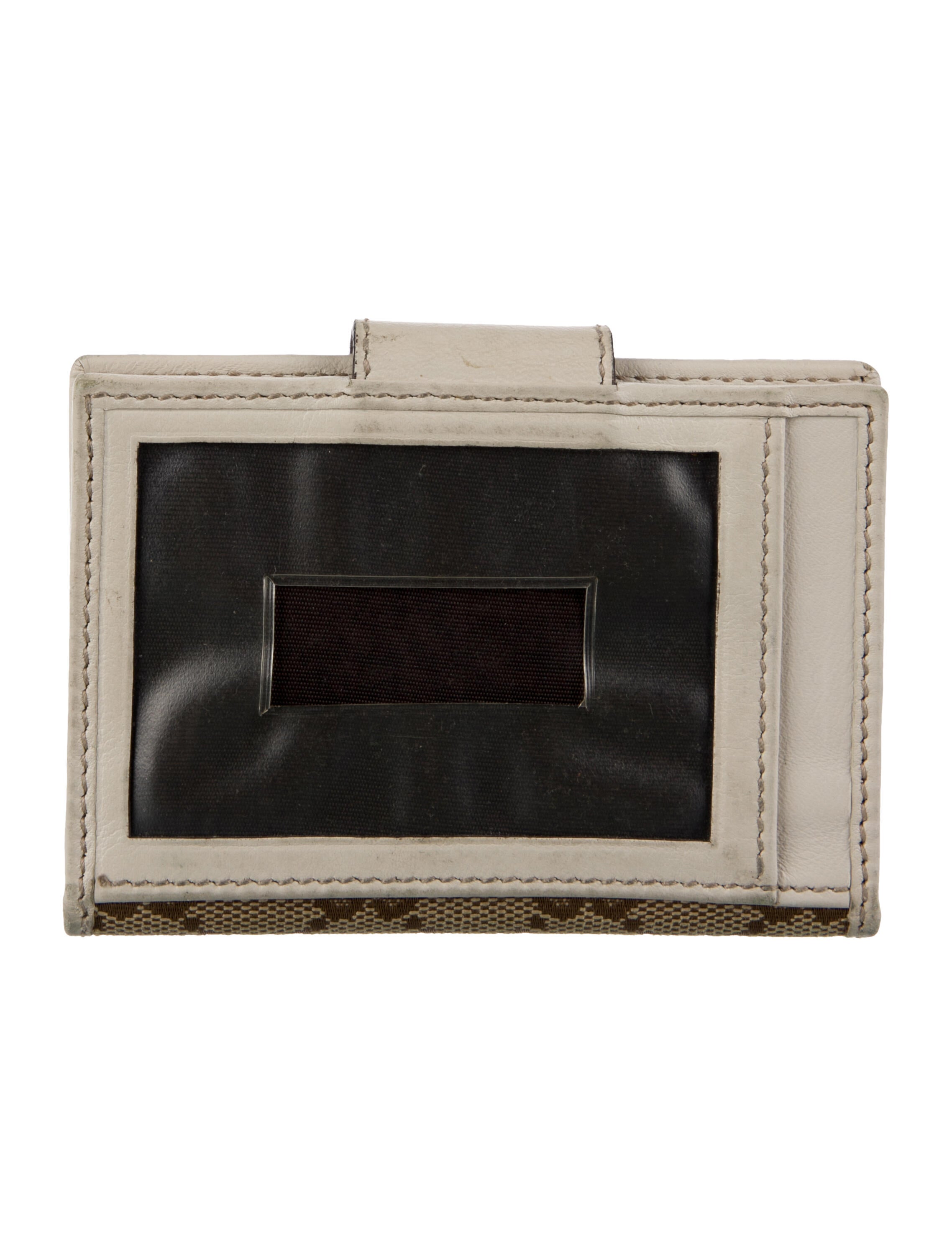 Gucci Vintage GG Canvas French Purse