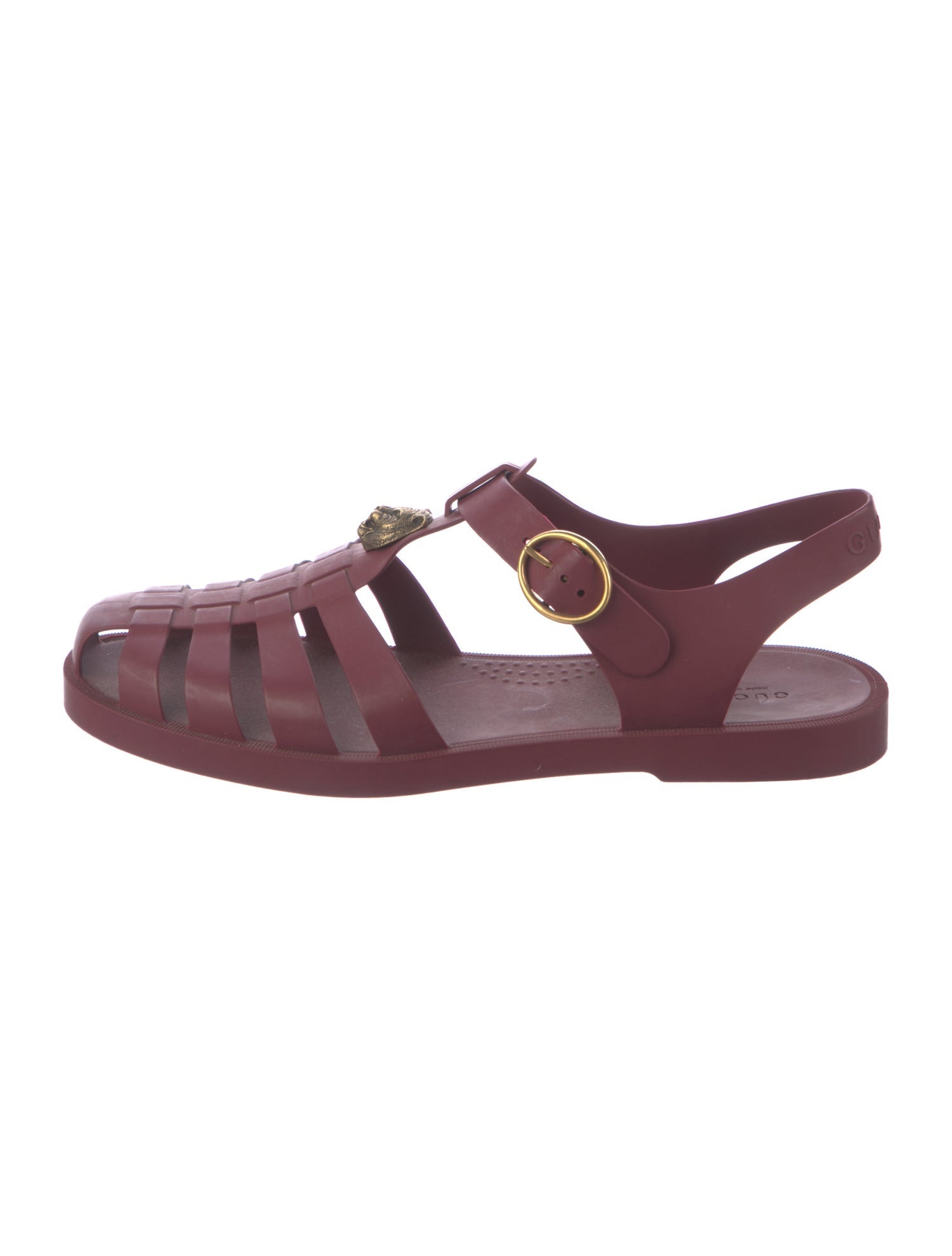 Gucci Running GG Logo Rubber Sandals