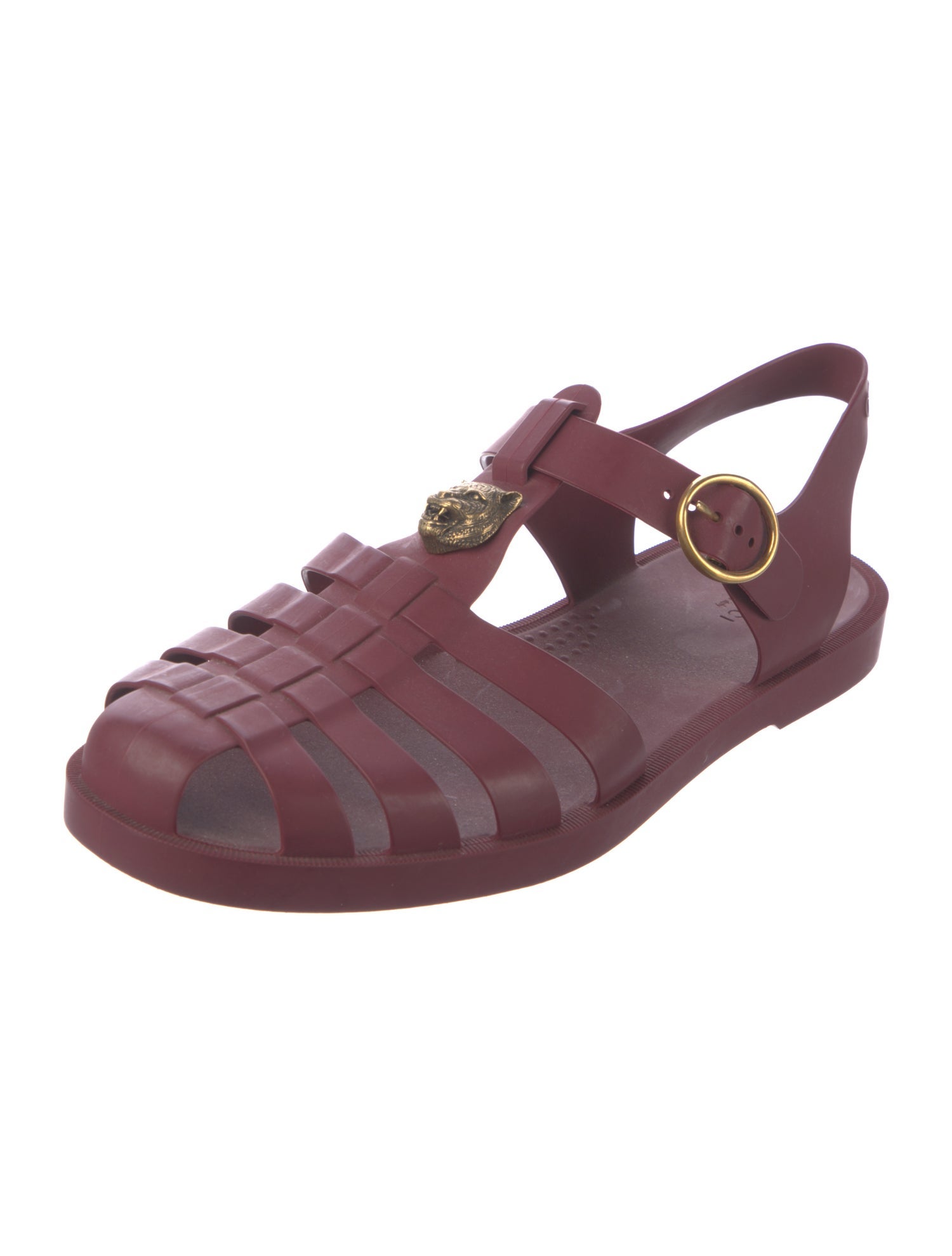 Gucci Running GG Logo Rubber Sandals