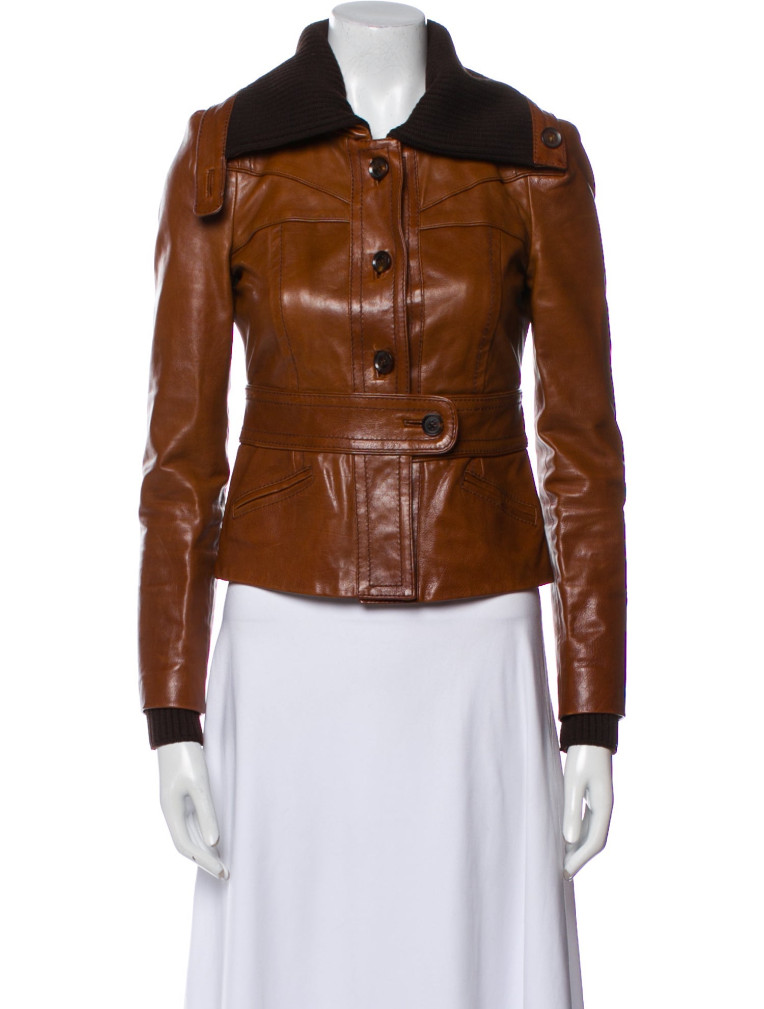 Gucci Leather Biker Jacket