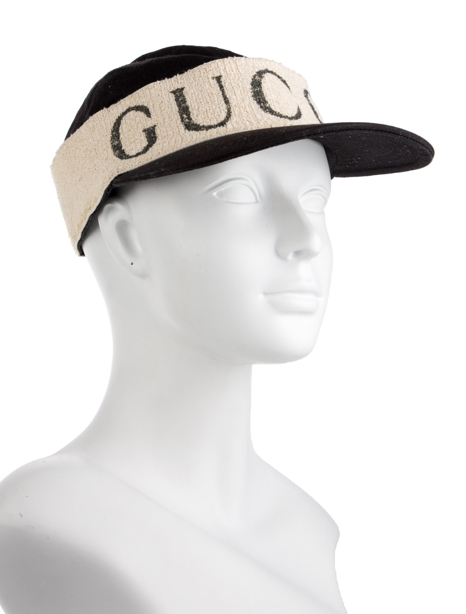 Gucci Cotton Black and Neutral Patterned Baseball Cap