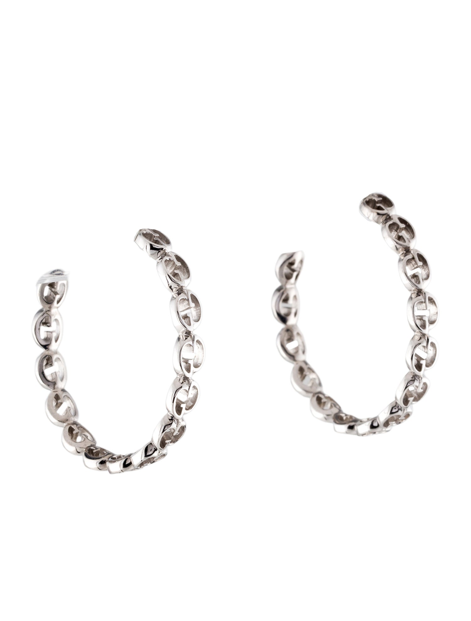 Gucci 18K Interlocking G Hoop Earrings