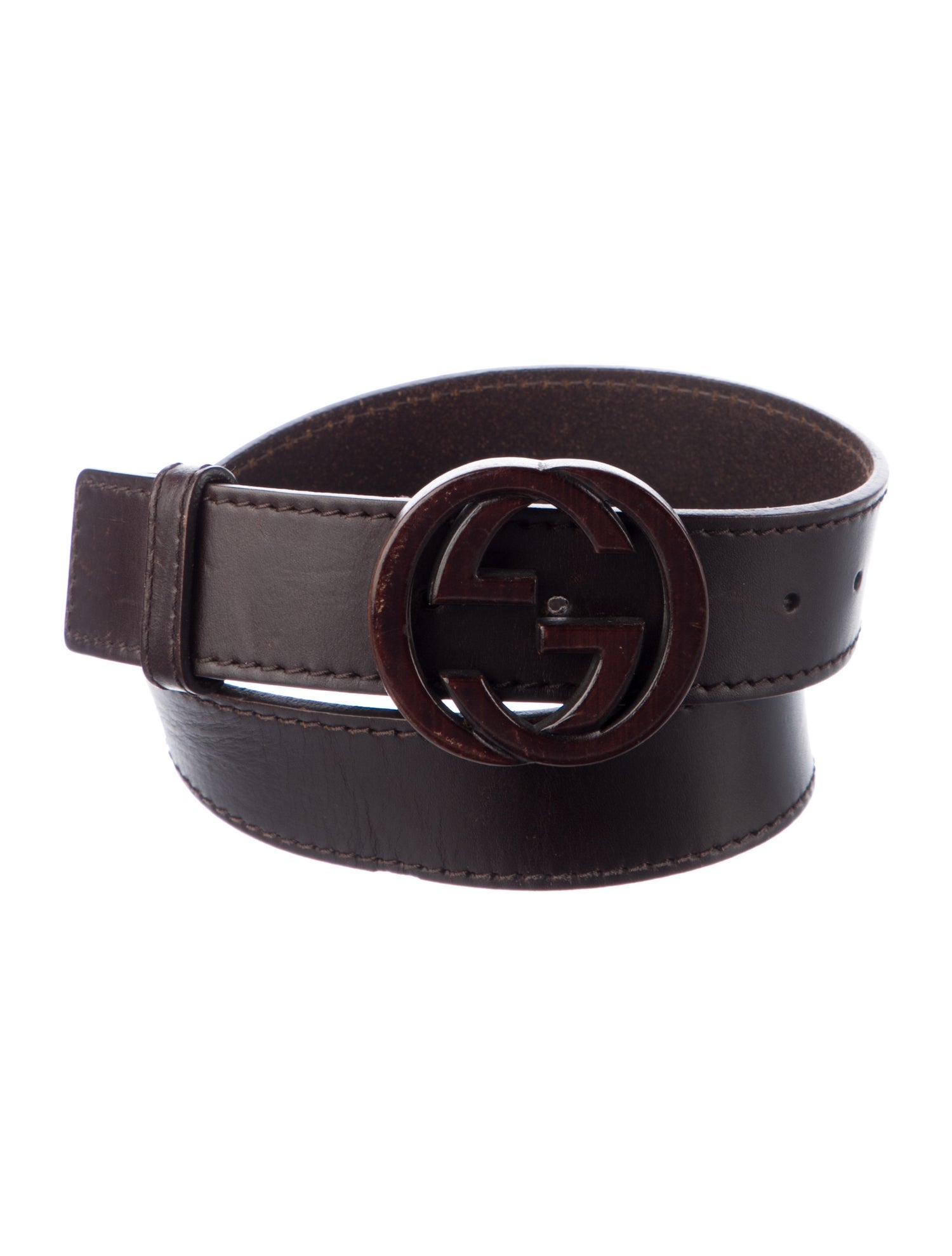 Gucci Interlocking G Logo Leather Belt Kit