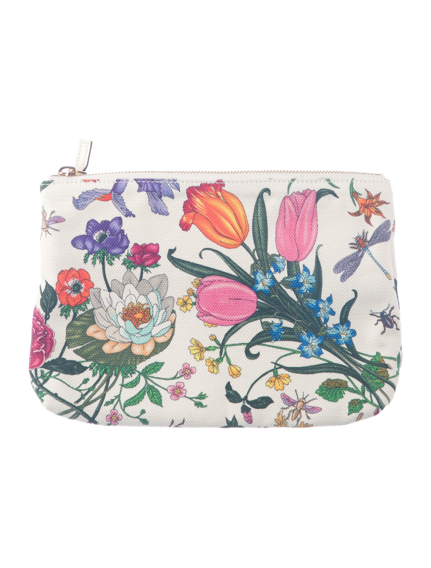 Gucci Neutral and Multicolor patterned cosmetic pouch