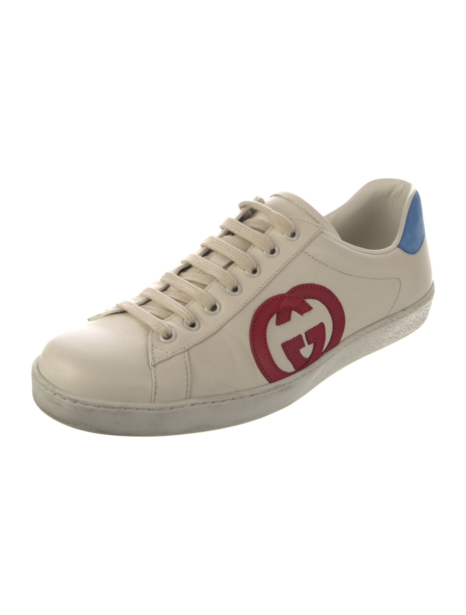 Gucci Interlocking G Logo Leather Sneakers