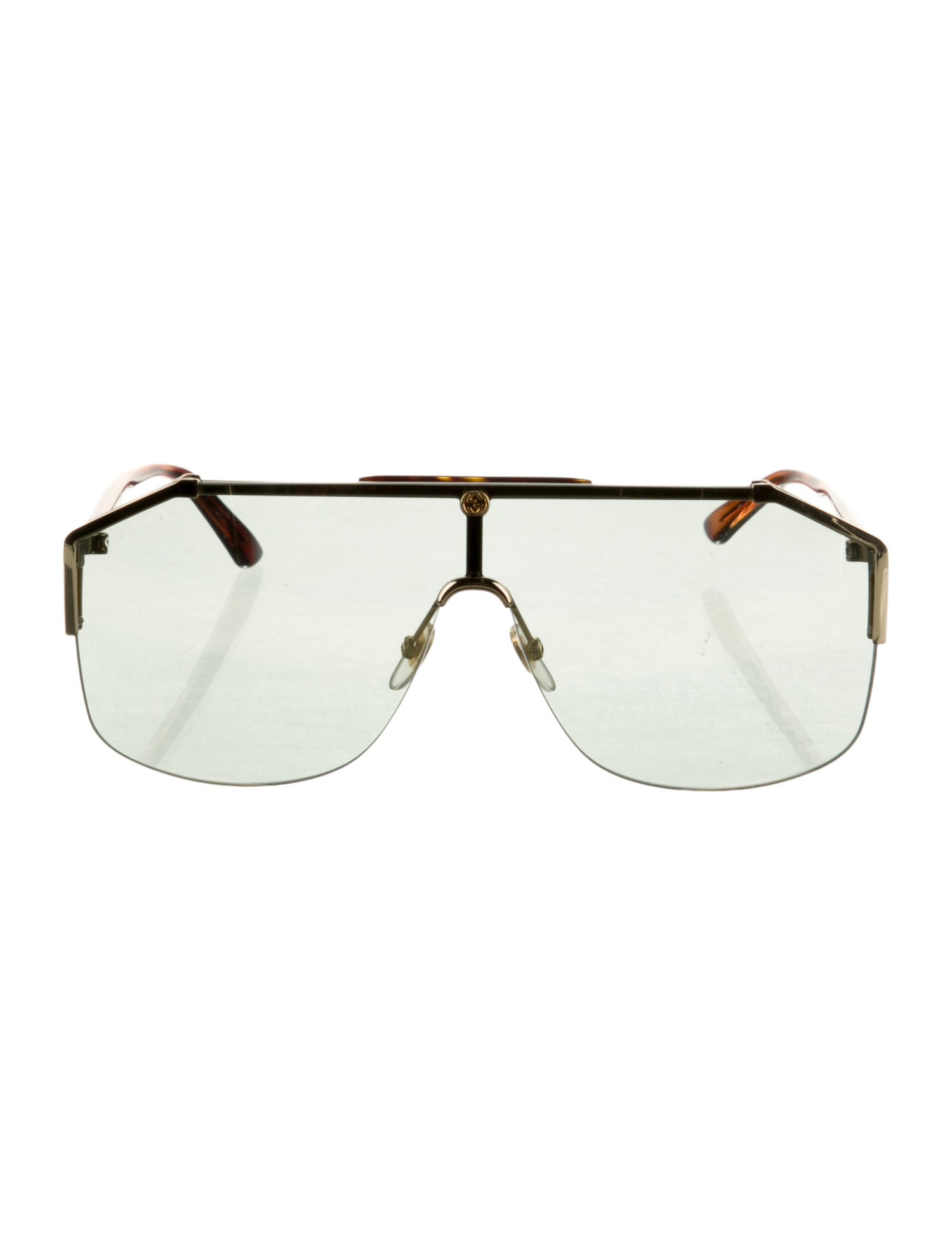 Gucci Shield Mirrored Sunglasses