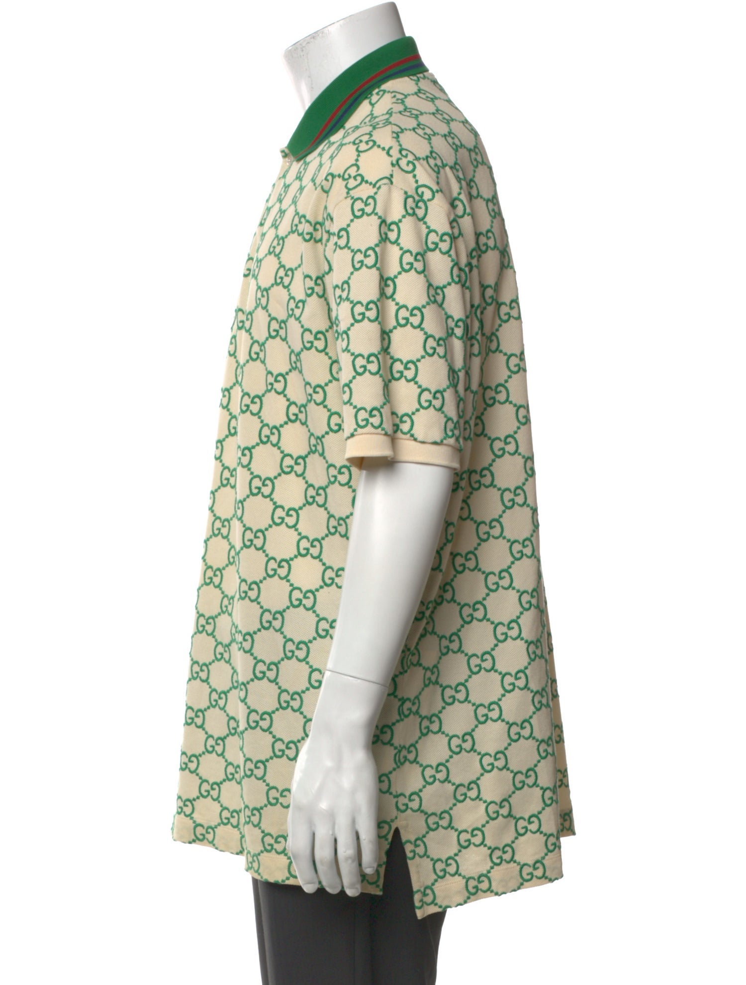 Gucci GG Logo Crew Neck Polo Shirt