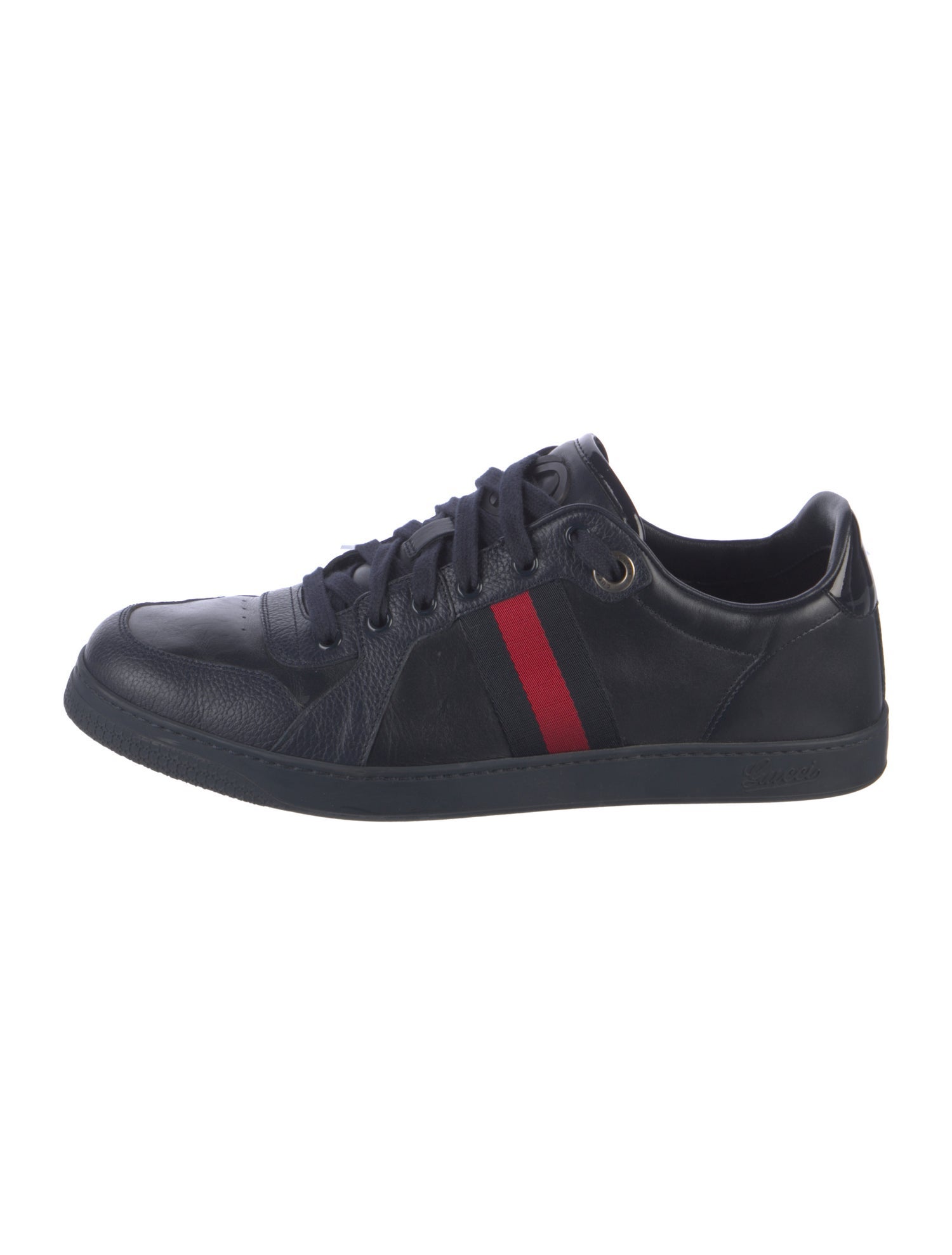 Gucci Interlocking G Logo Leather Sneakers