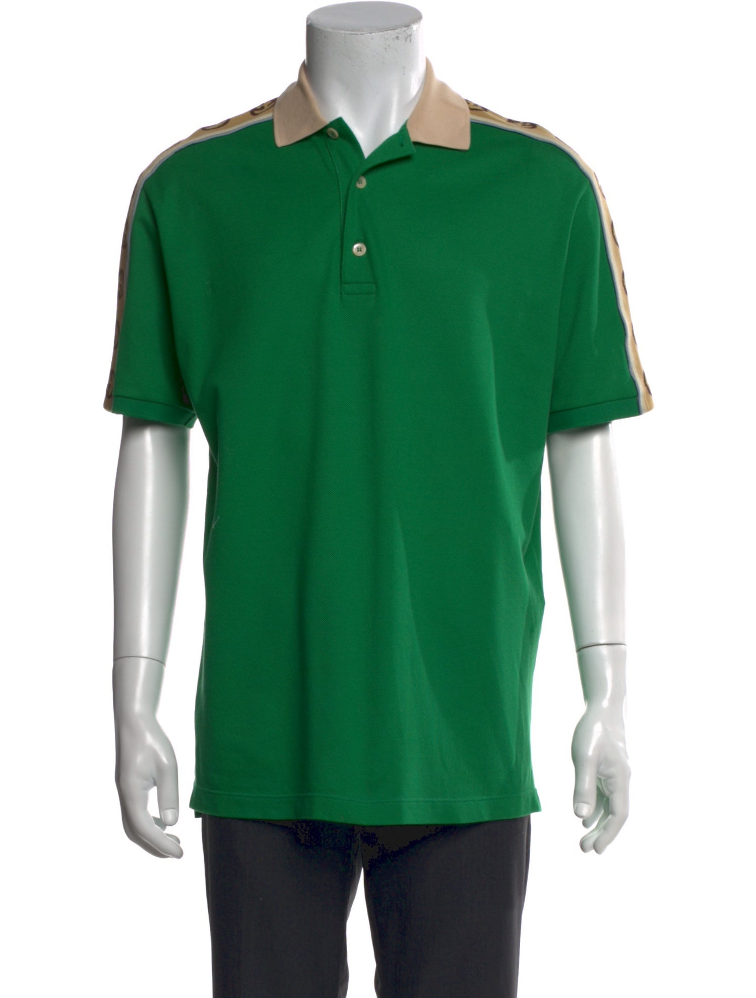 Gucci Interlocking G Logo Collar Polo Shirt