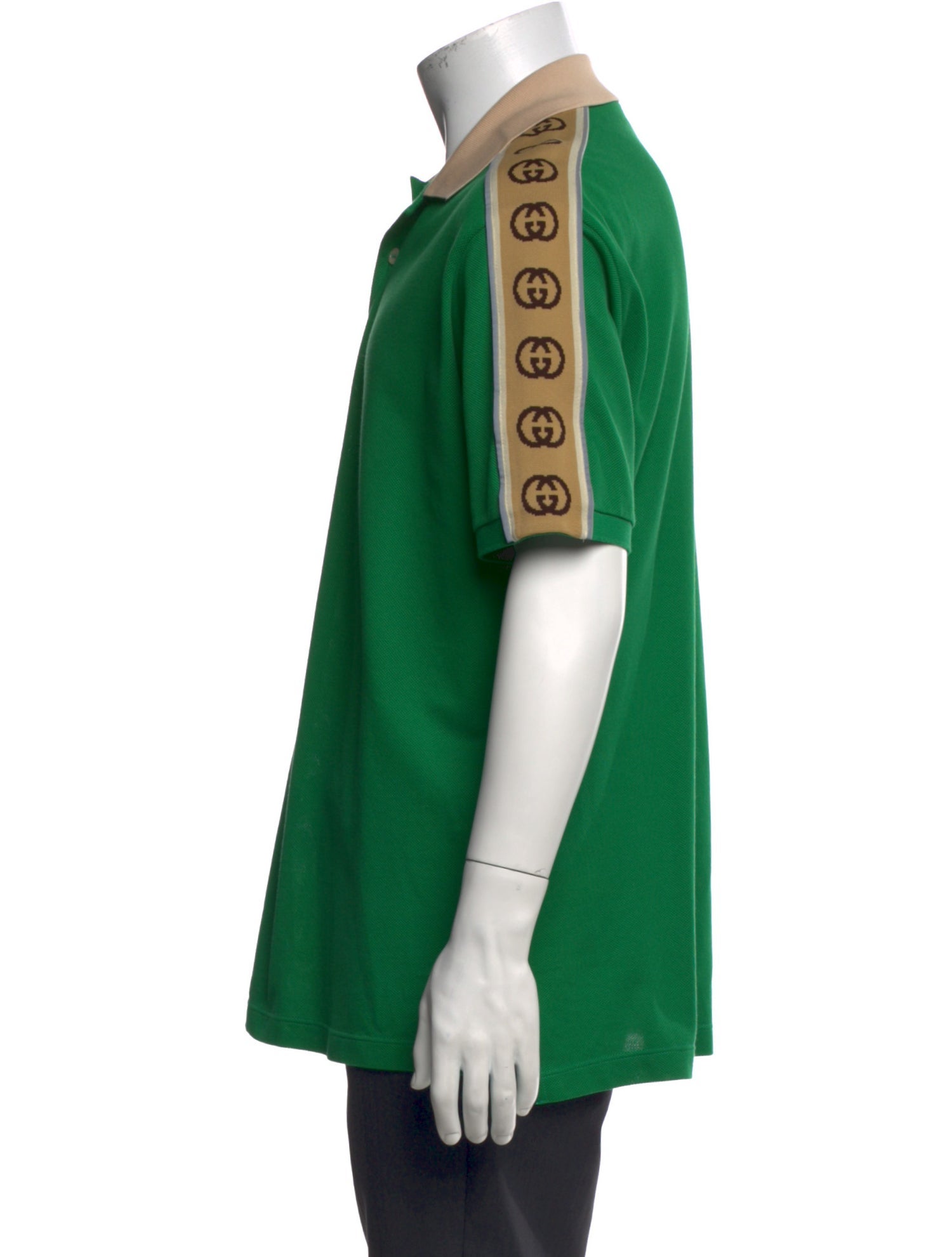 Gucci Interlocking G Logo Collar Polo Shirt