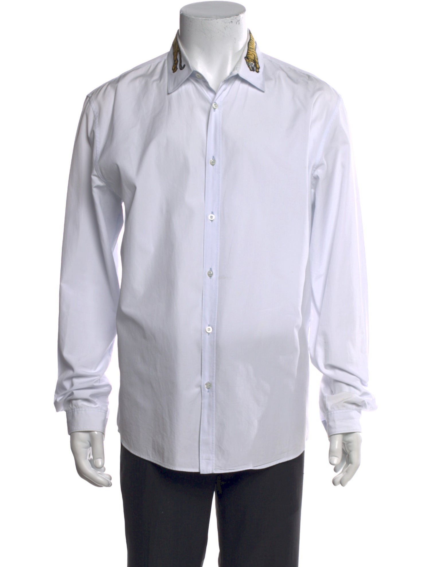Gucci 2016 Tiger Head Accent Shirt