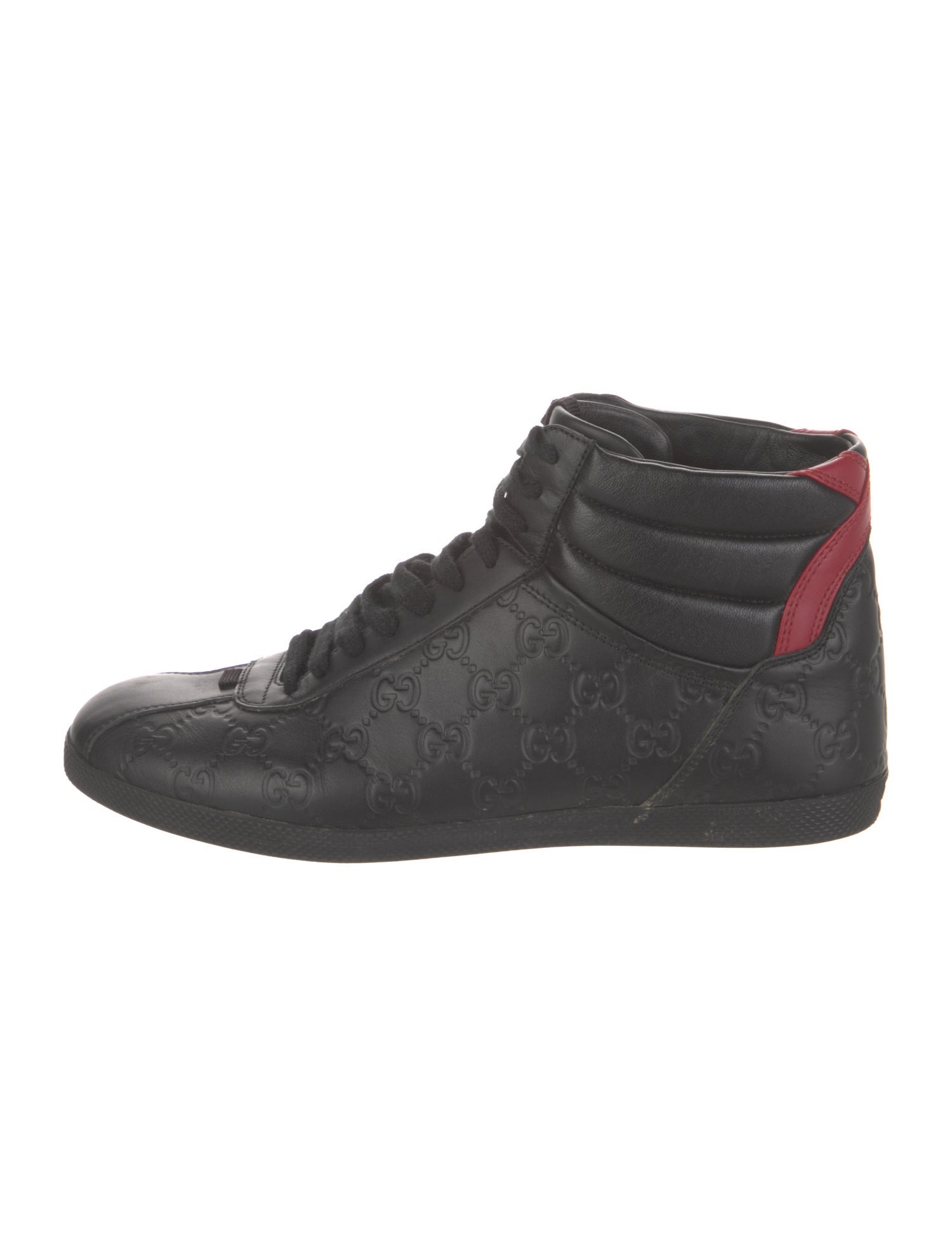 Gucci Interlocking G Logo Leather Sneakers