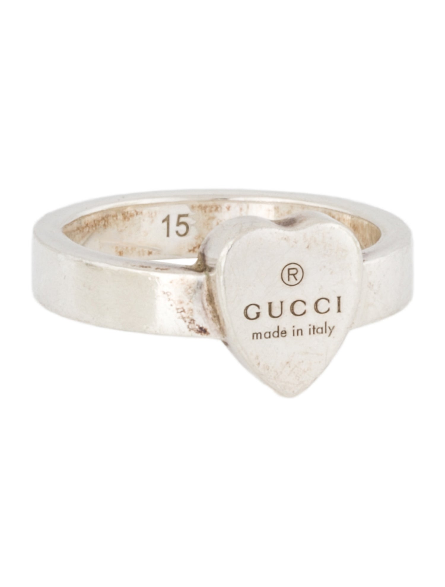 Gucci Trademark Heart Signet Ring