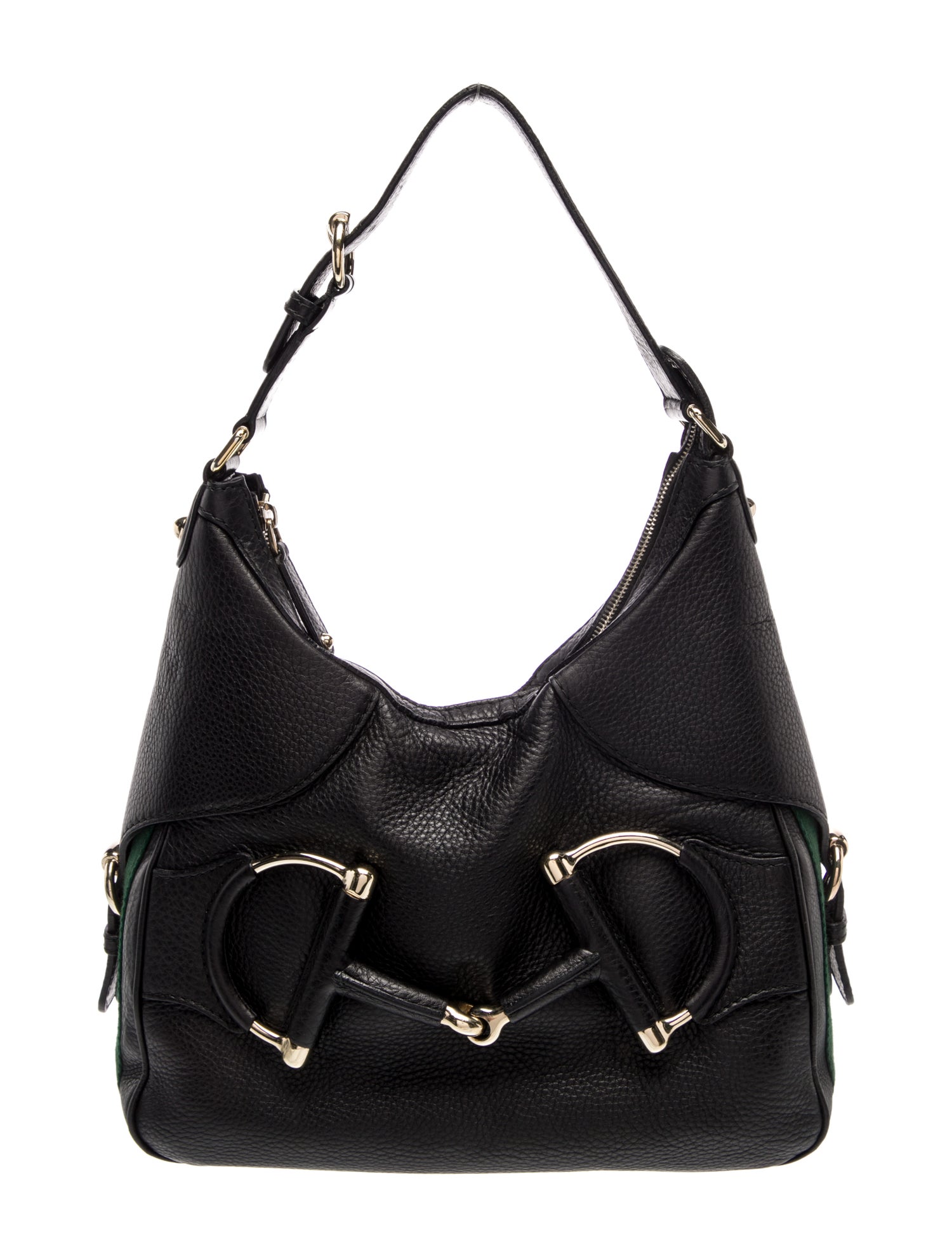 Gucci Web Leather Heritage Horsebit Hobo