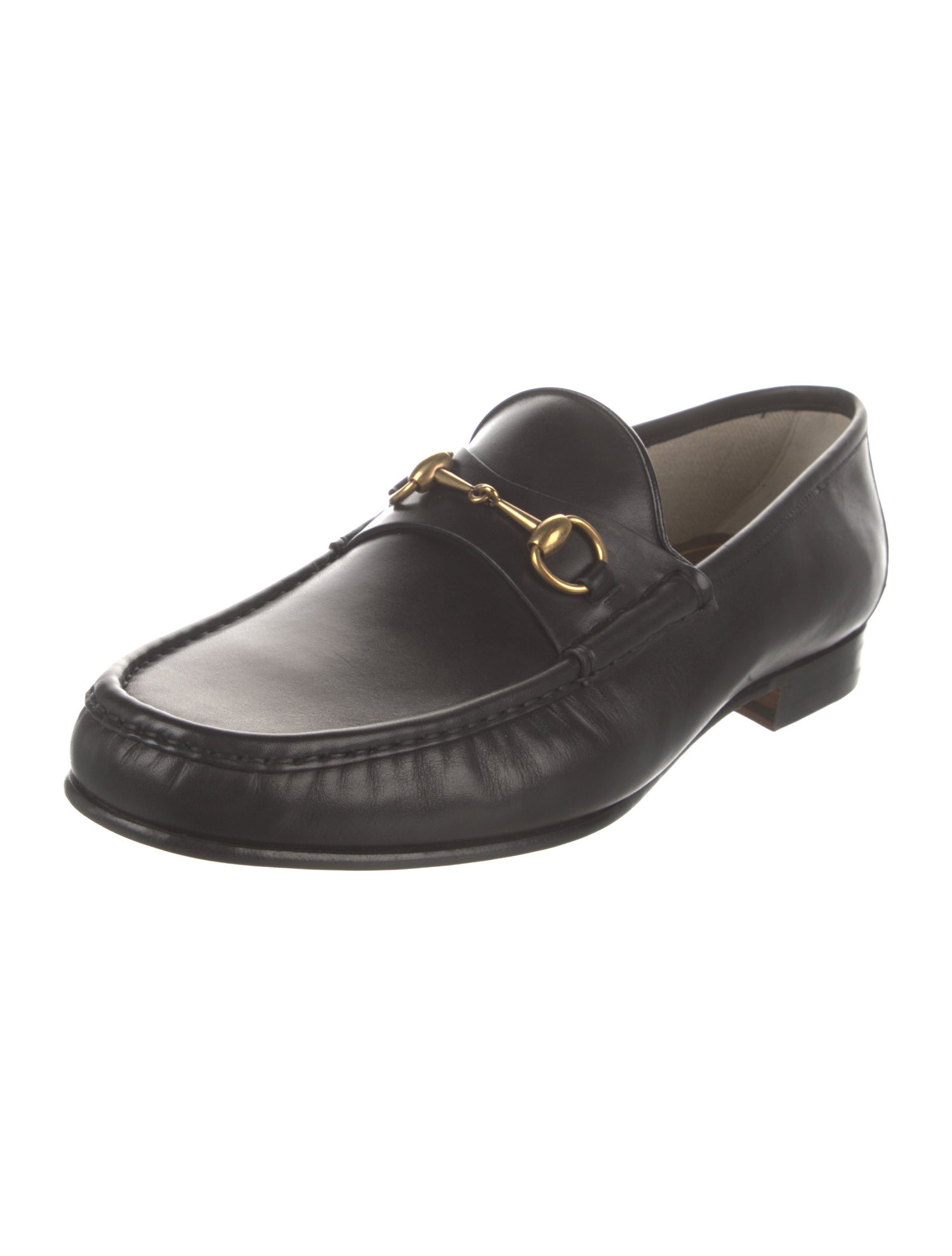 Gucci Horsebit Accent Leather Loafers