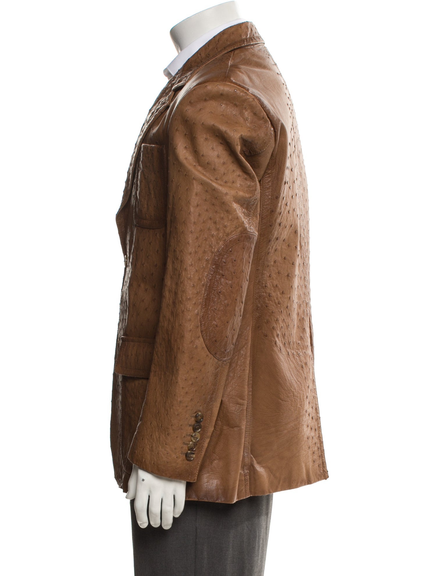 Gucci 2010's Leather Peacoat