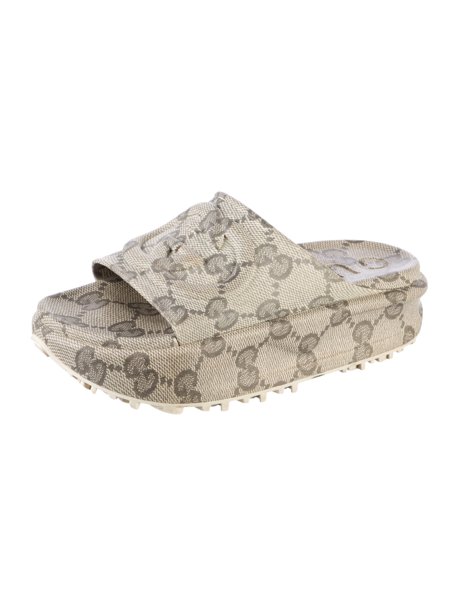 Gucci Interlocking G Logo Rubber Slides