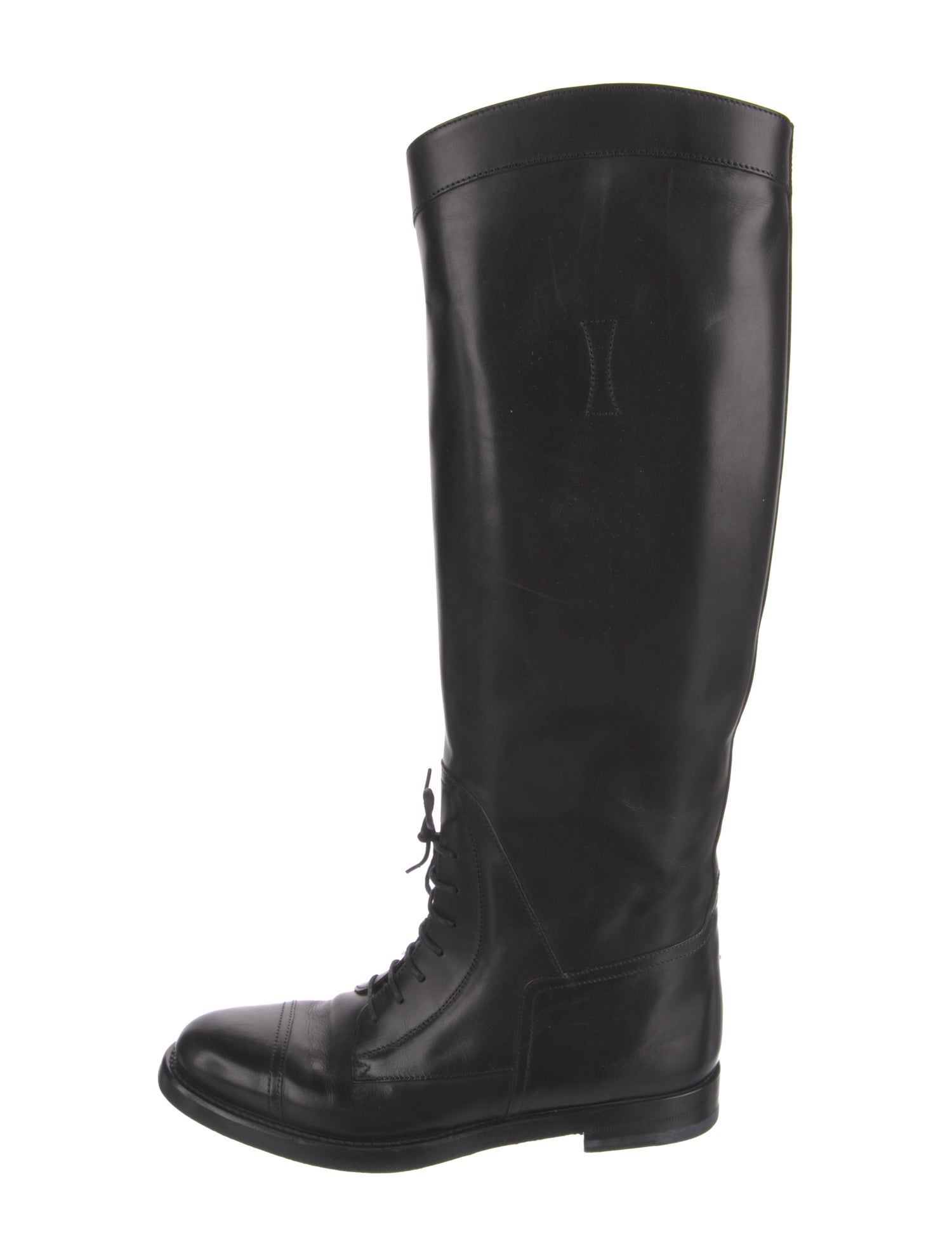 Gucci Web Accent Leather Boots