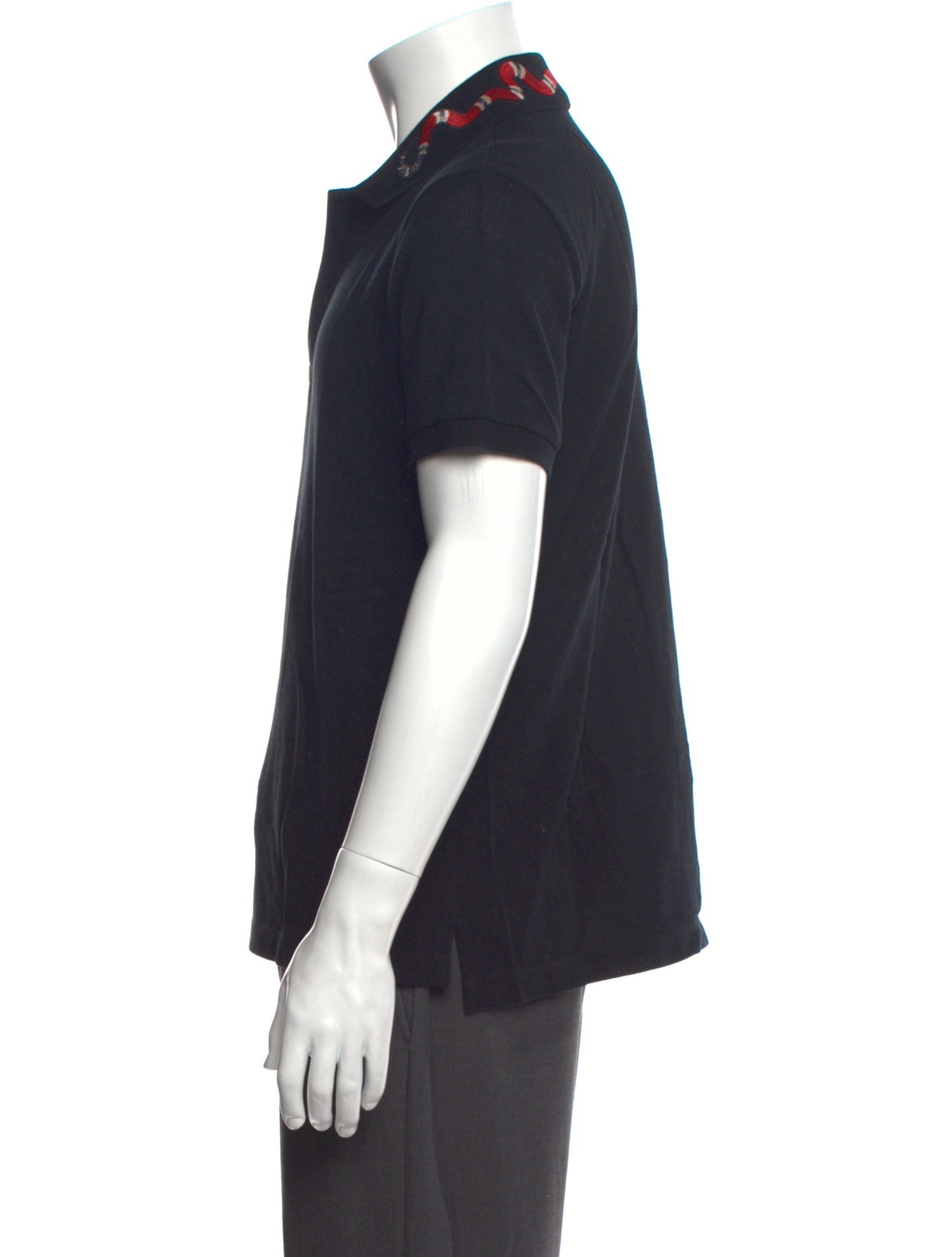 Gucci Kingsnake Collar Polo Shirt