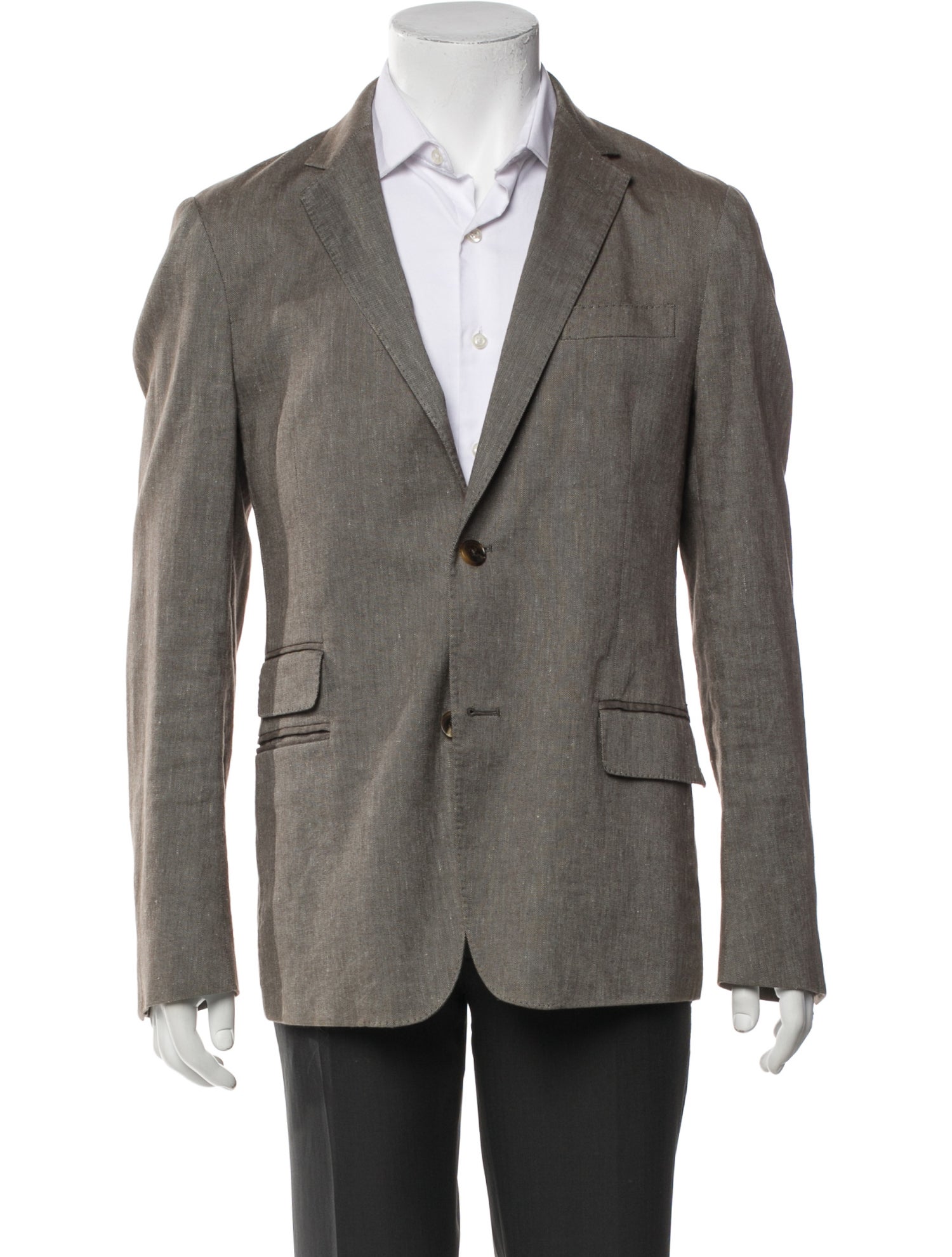 Gucci Solid Linen Blazer
