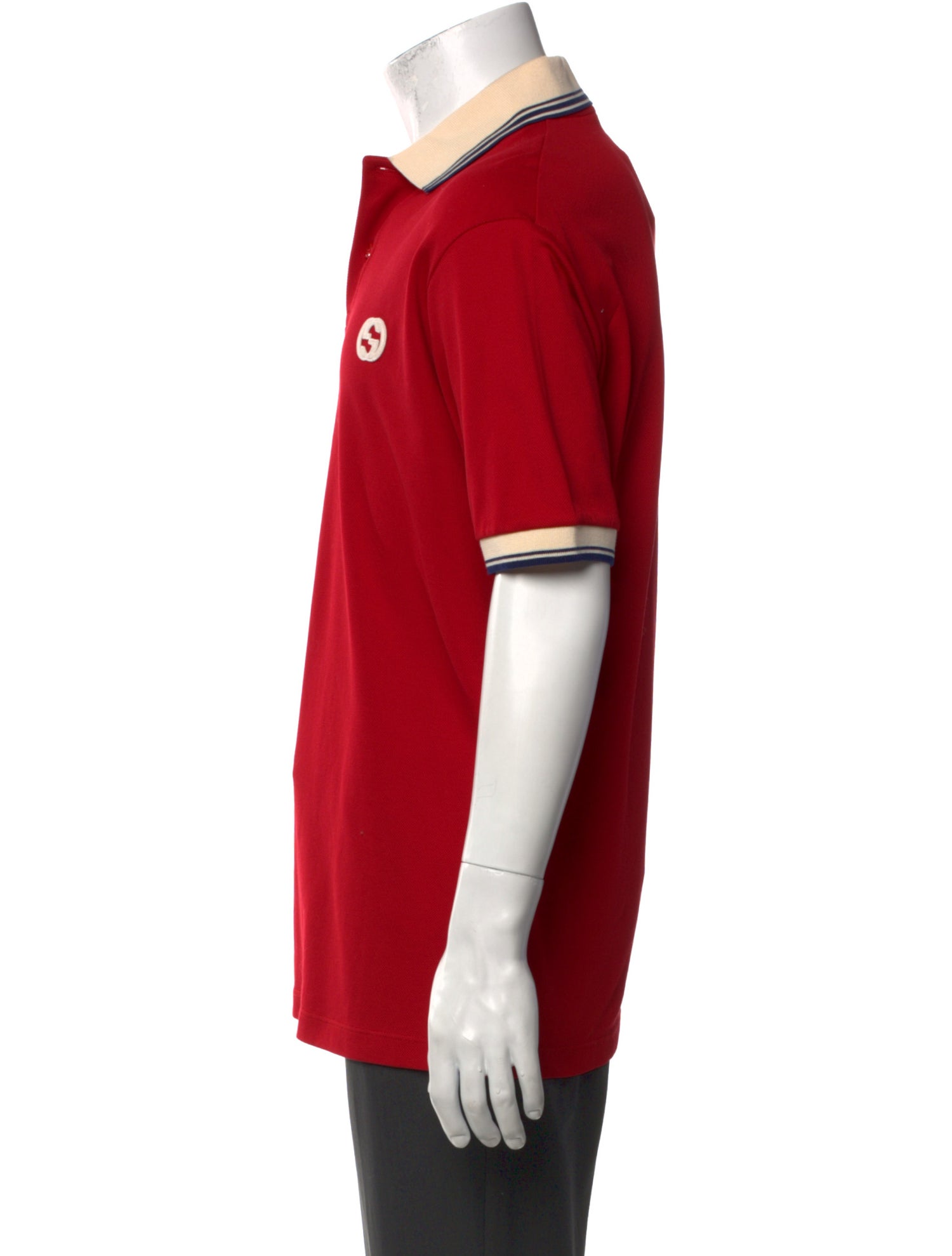 Gucci Interlocking G Logo Collar Polo Shirt w/ Tags