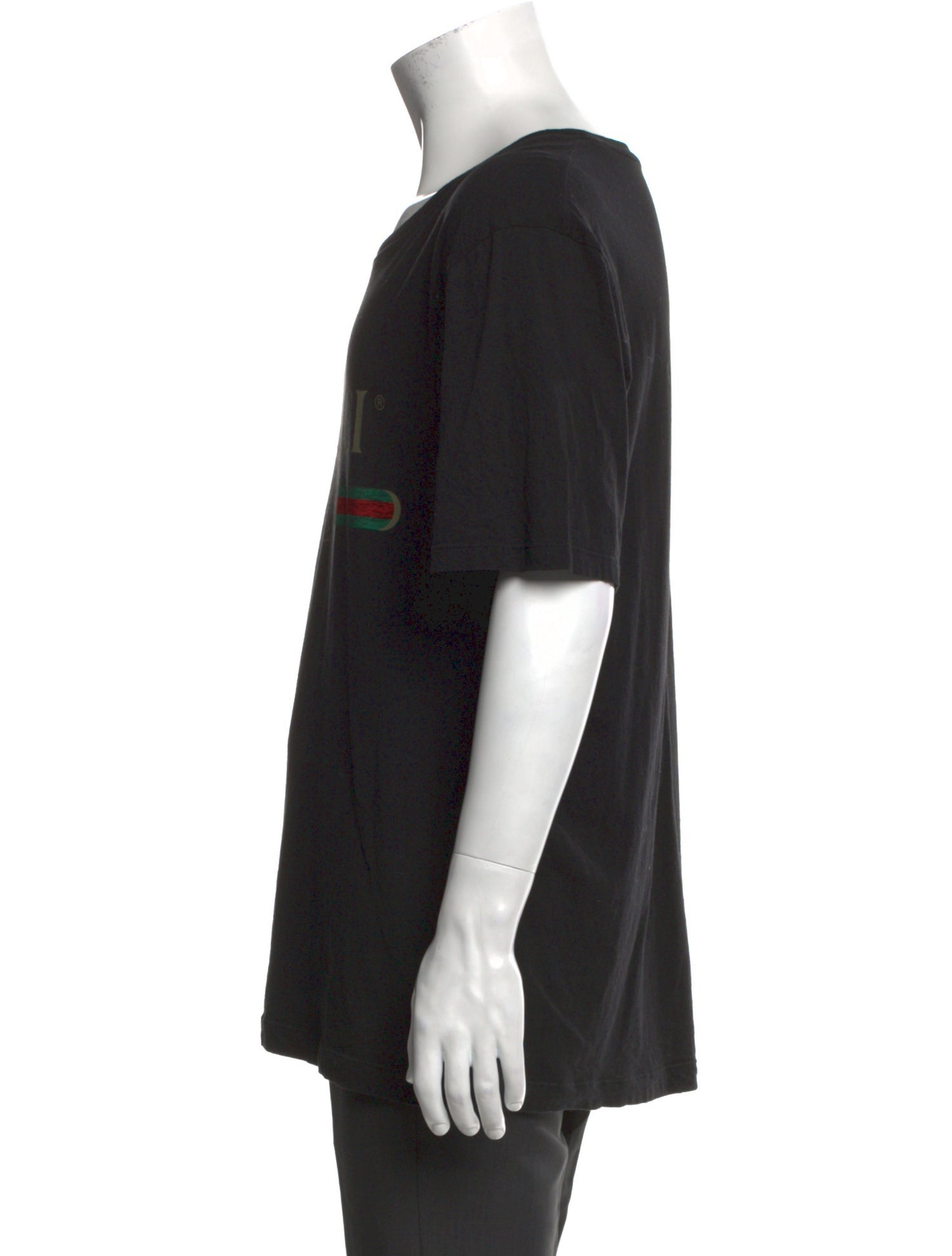 Gucci Web Accent Scoop Neck T-Shirt