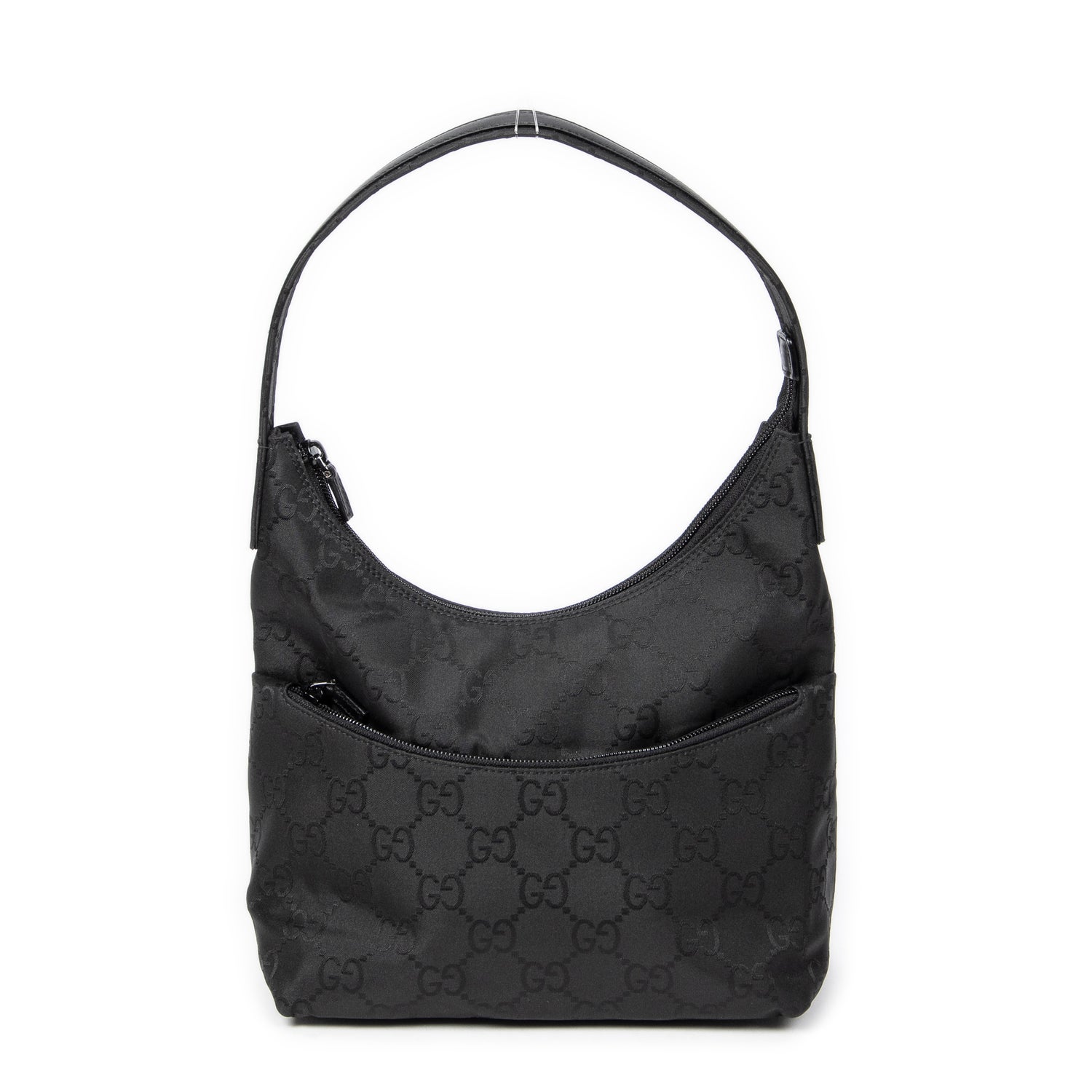 Gucci Canvas Front Pocket Zip Hobo w/ Tags