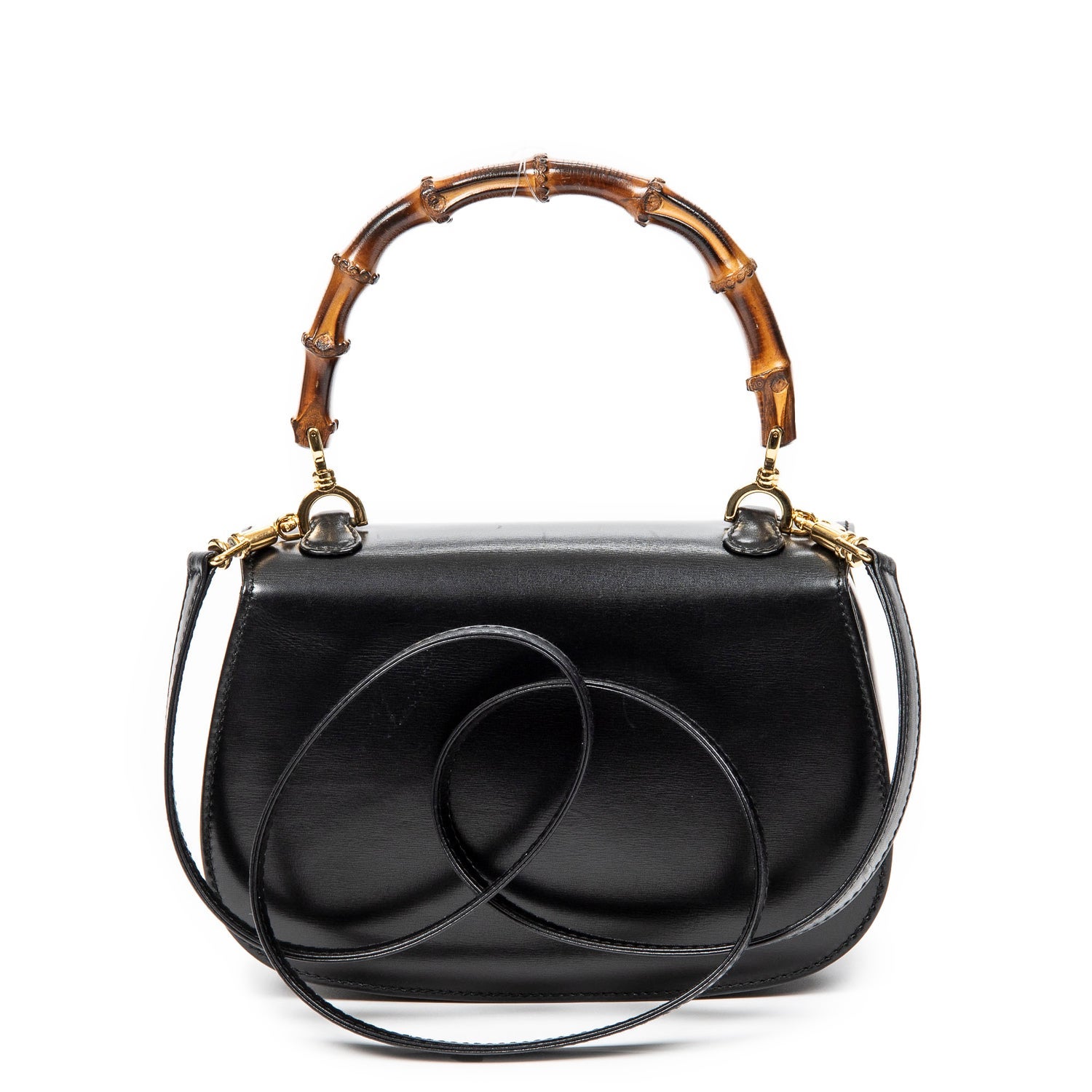 Gucci Leather Small Bamboo Top Handle Tote w/ Tags