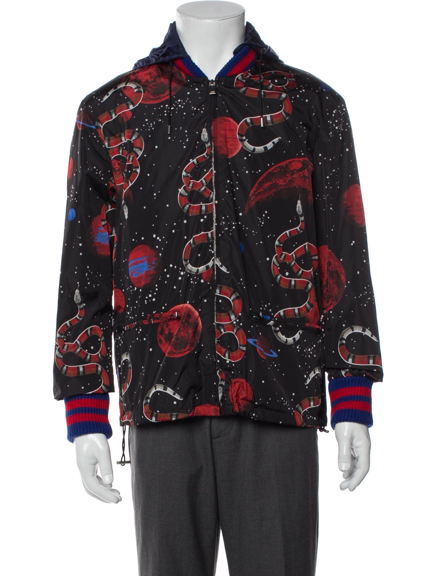 Gucci 2017 Sylvie Web Accent Windbreaker