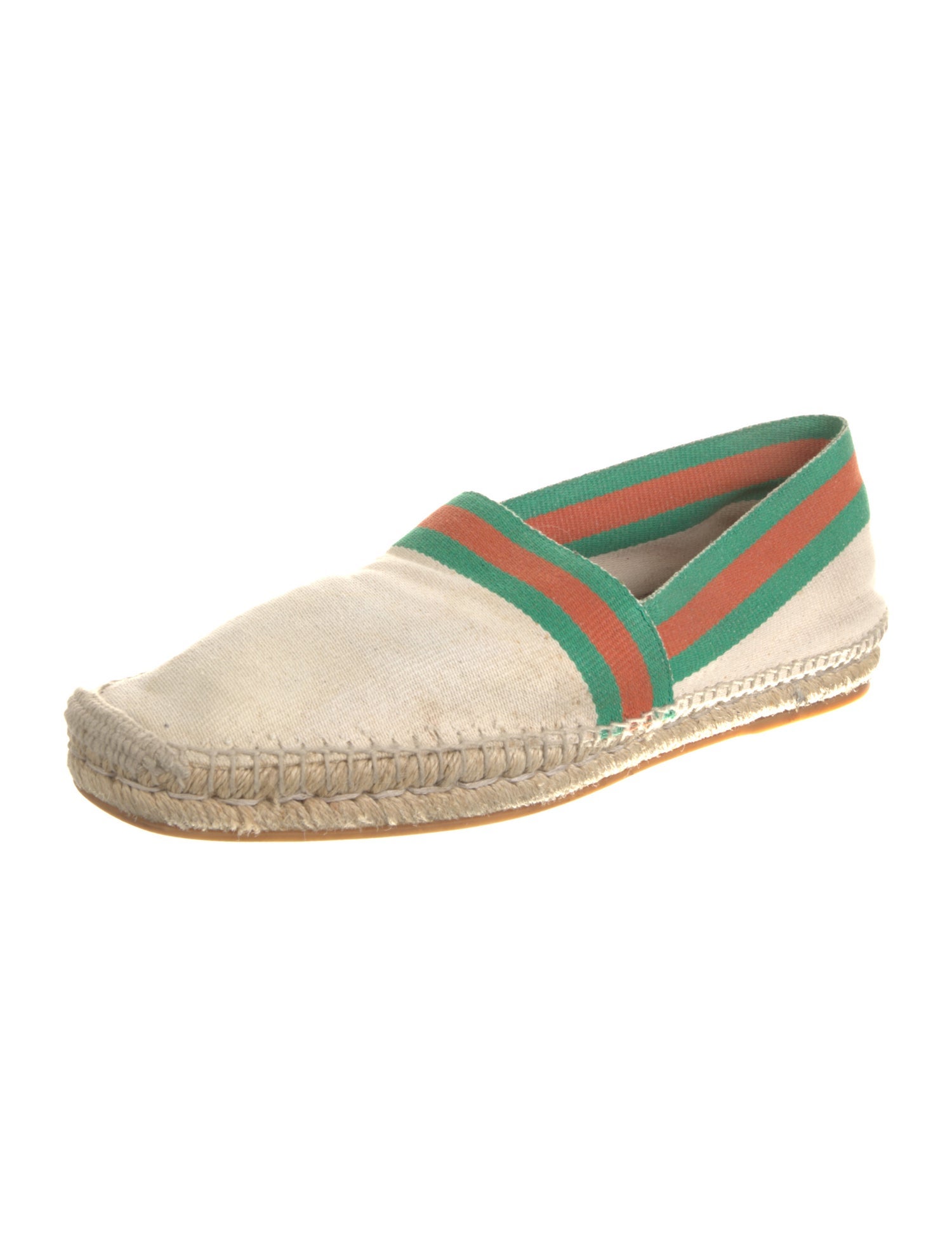 Gucci Web Accent Canvas Espadrilles