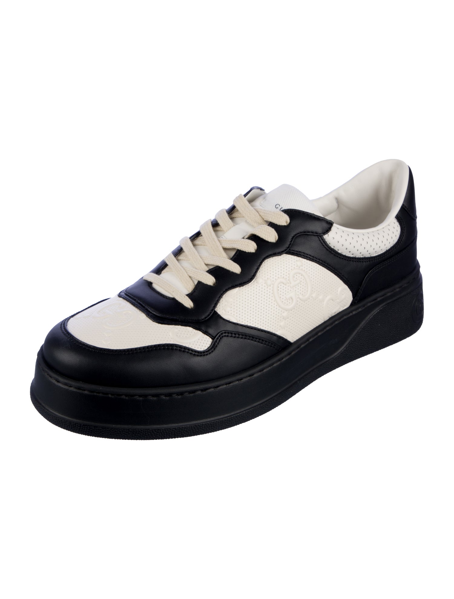 Gucci Interlocking G Logo Leather Sneakers