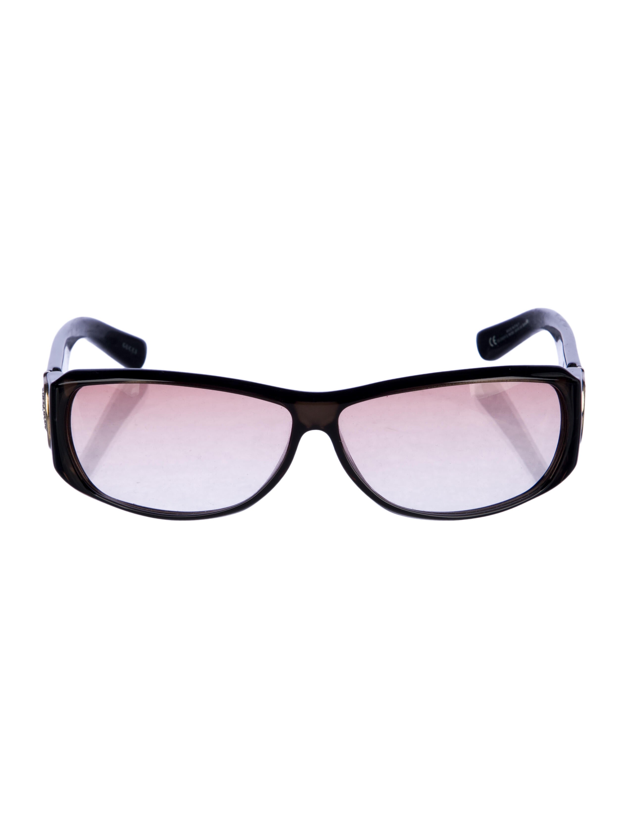 Gucci Interlocking G Logo Shield Sunglasses