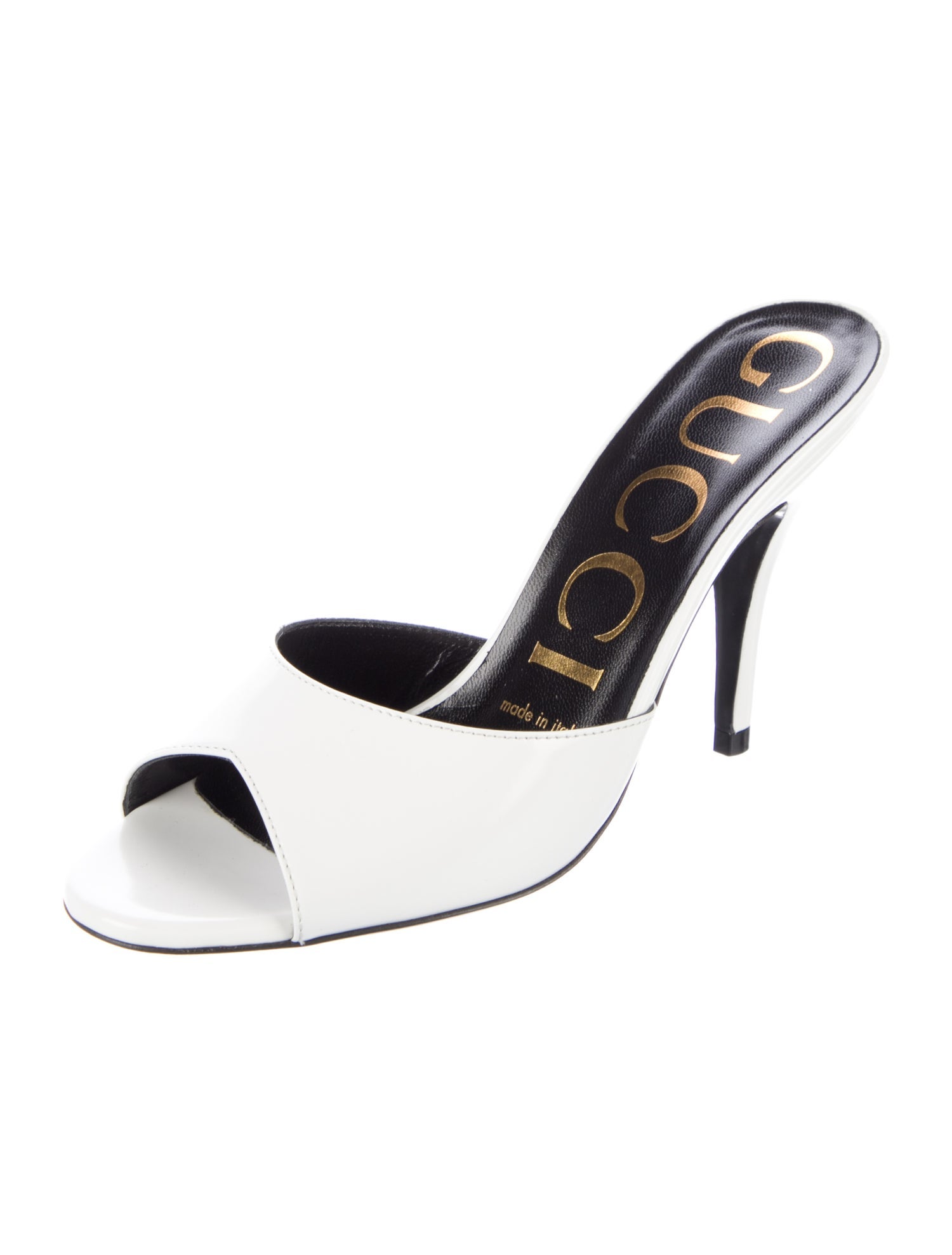 Gucci Patent Leather Slides