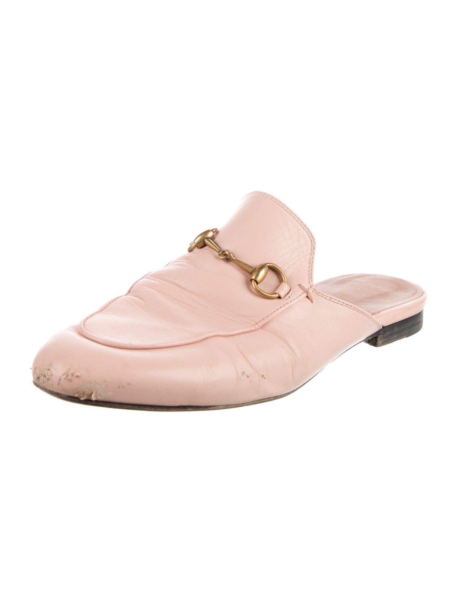 Gucci Horsebit Accent Leather Mules