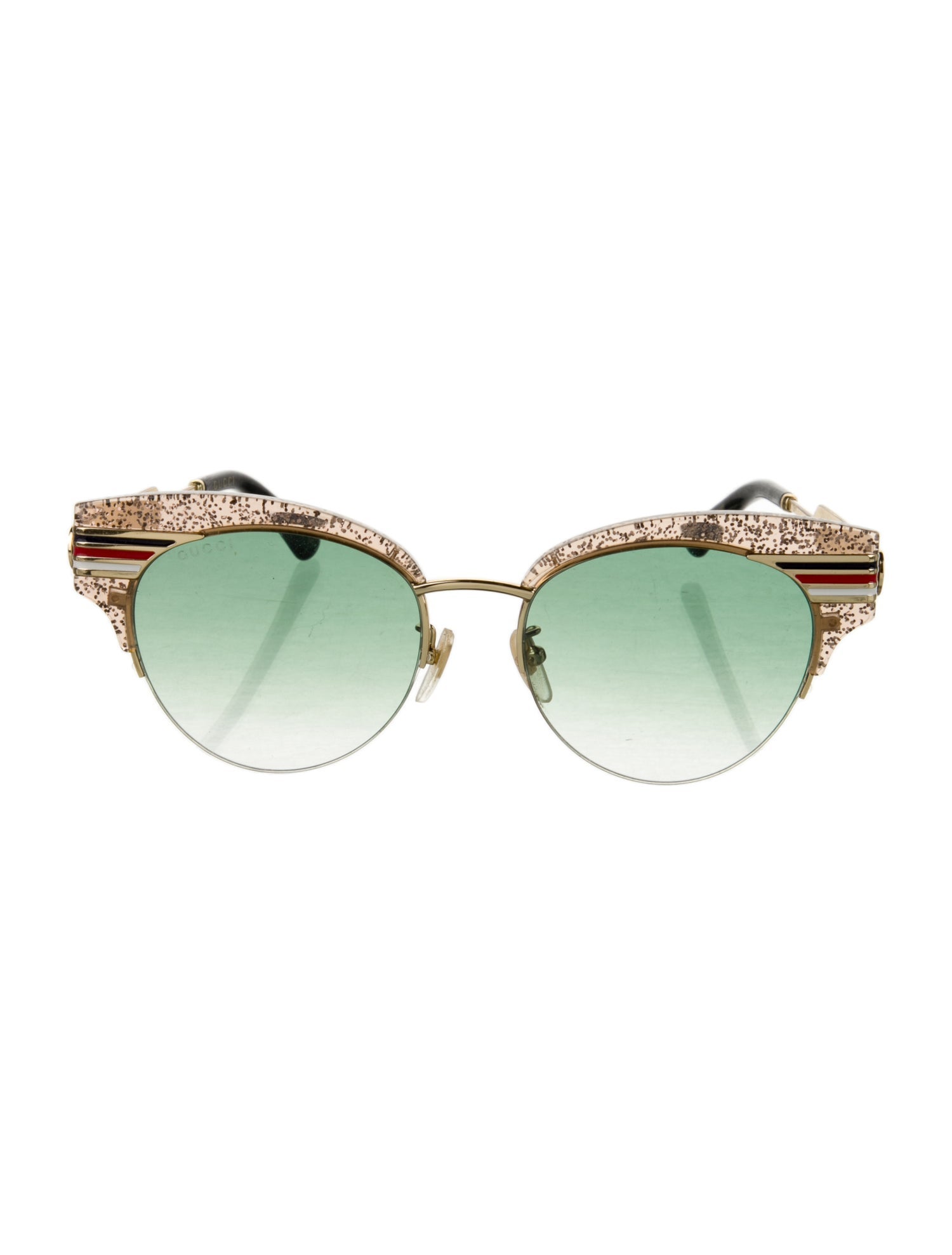 Gucci Interlocking G Logo Round Sunglasses