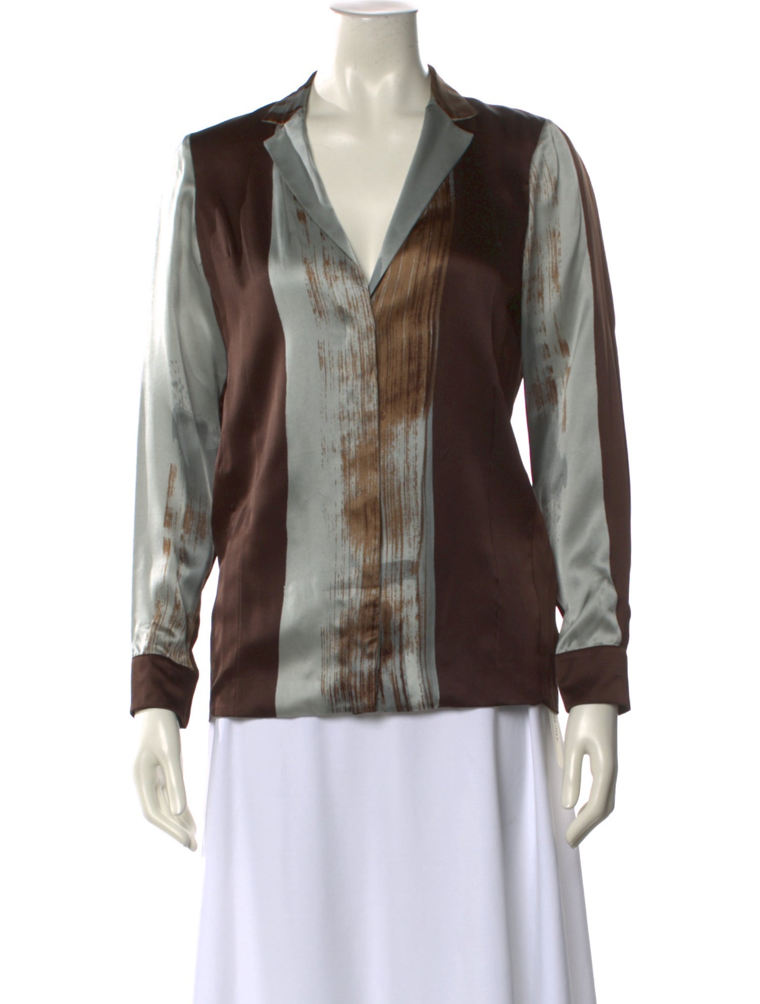 Gucci Silk Tie-Dye Print Blouse