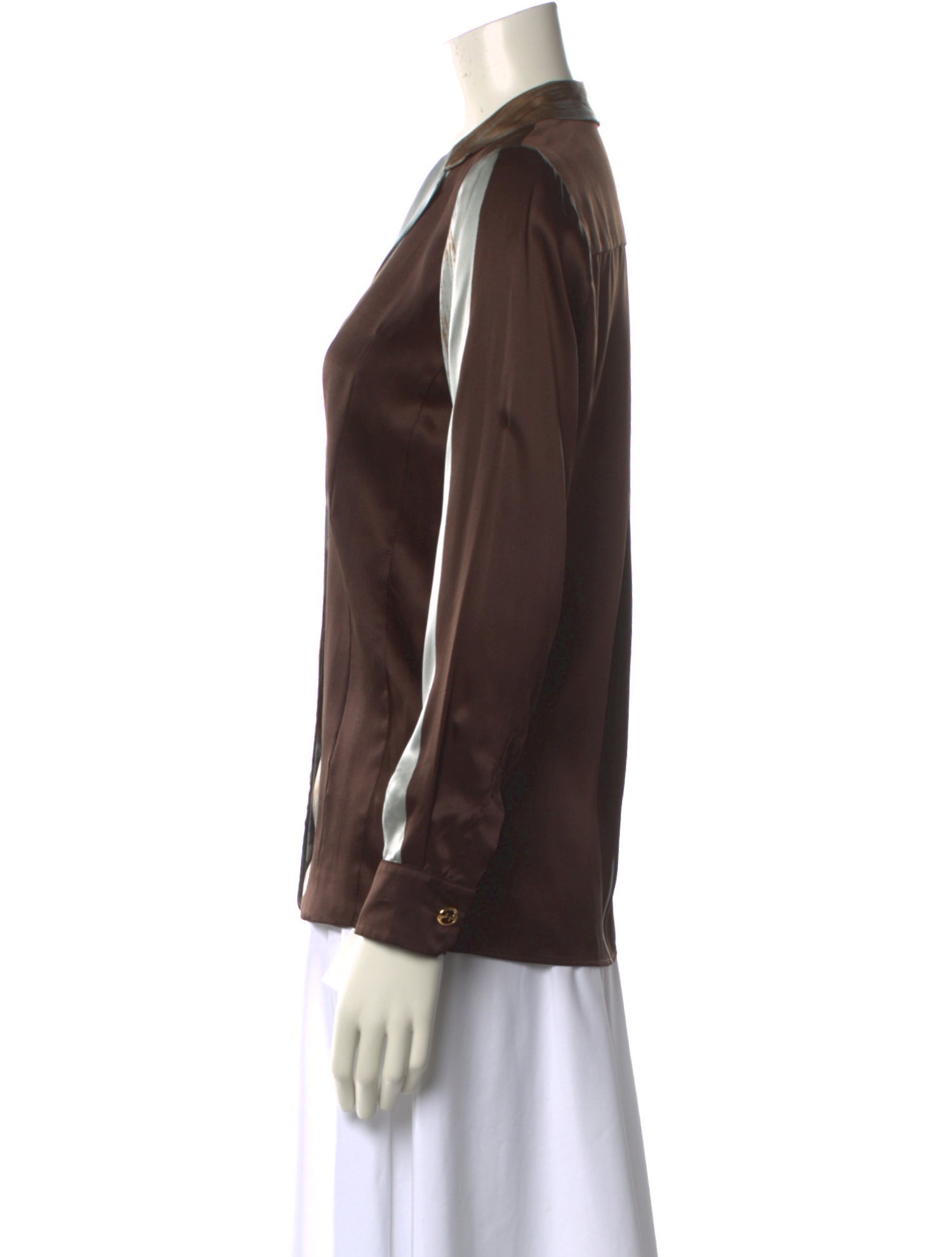 Gucci Silk Tie-Dye Print Blouse