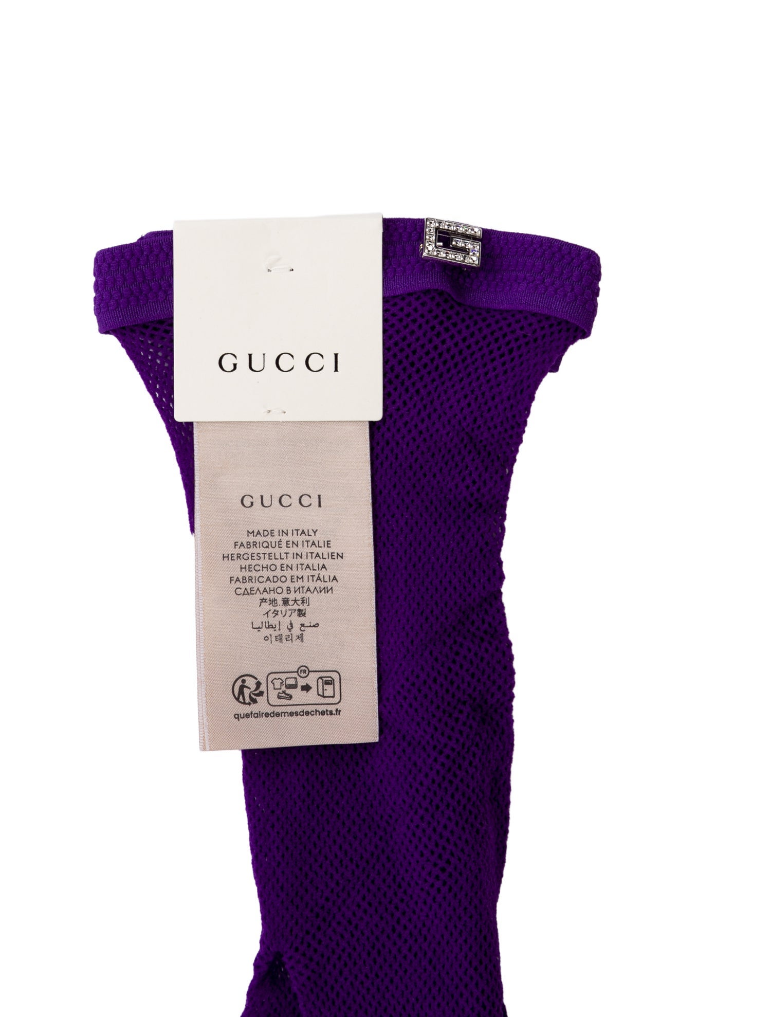 Gucci Gucci Logo Print Tights w/Tags