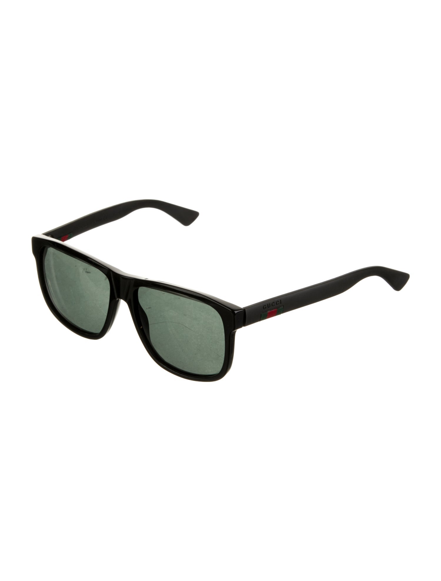 Gucci Web Accent Square Sunglasses