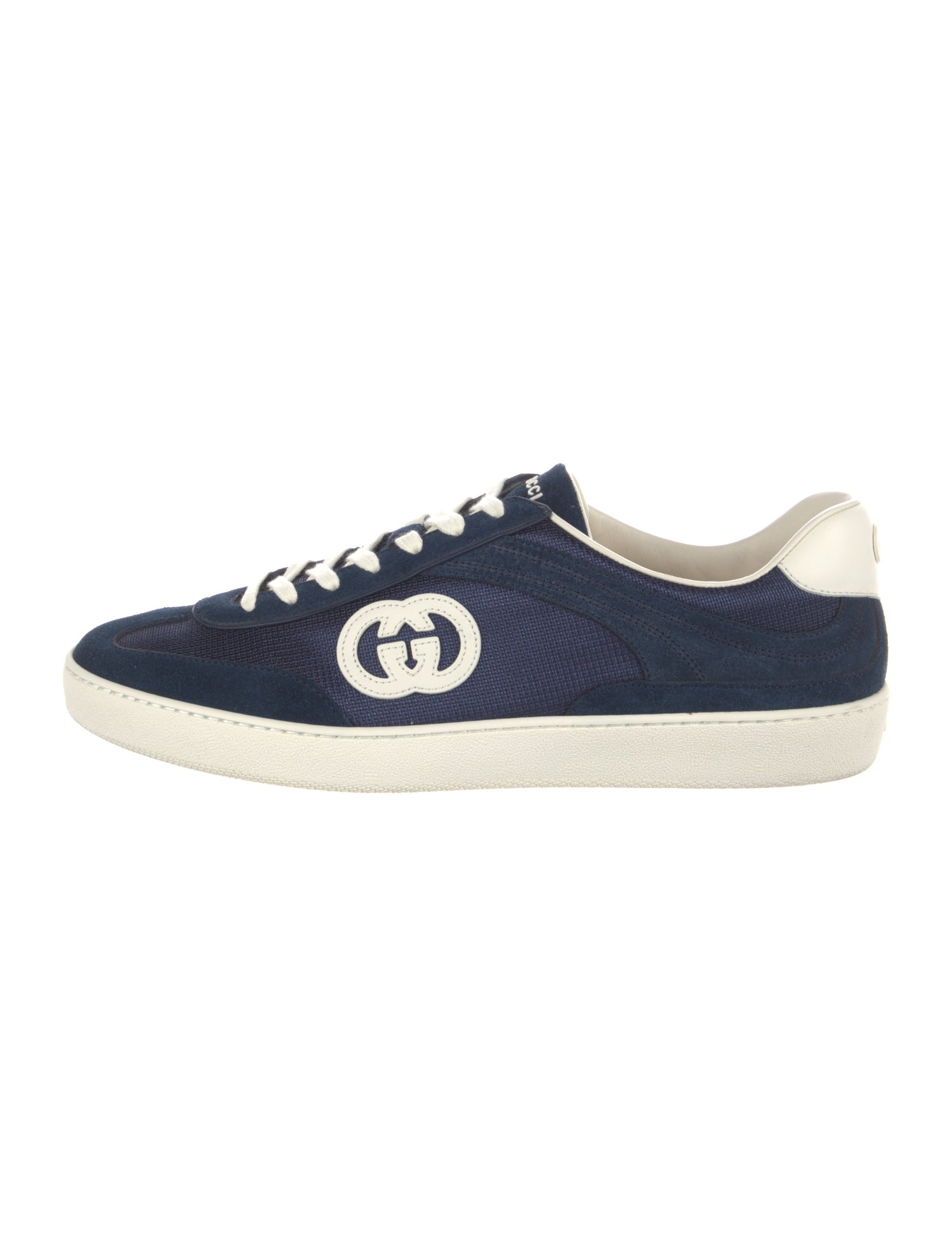 Gucci Interlocking G Logo Suede Sneakers