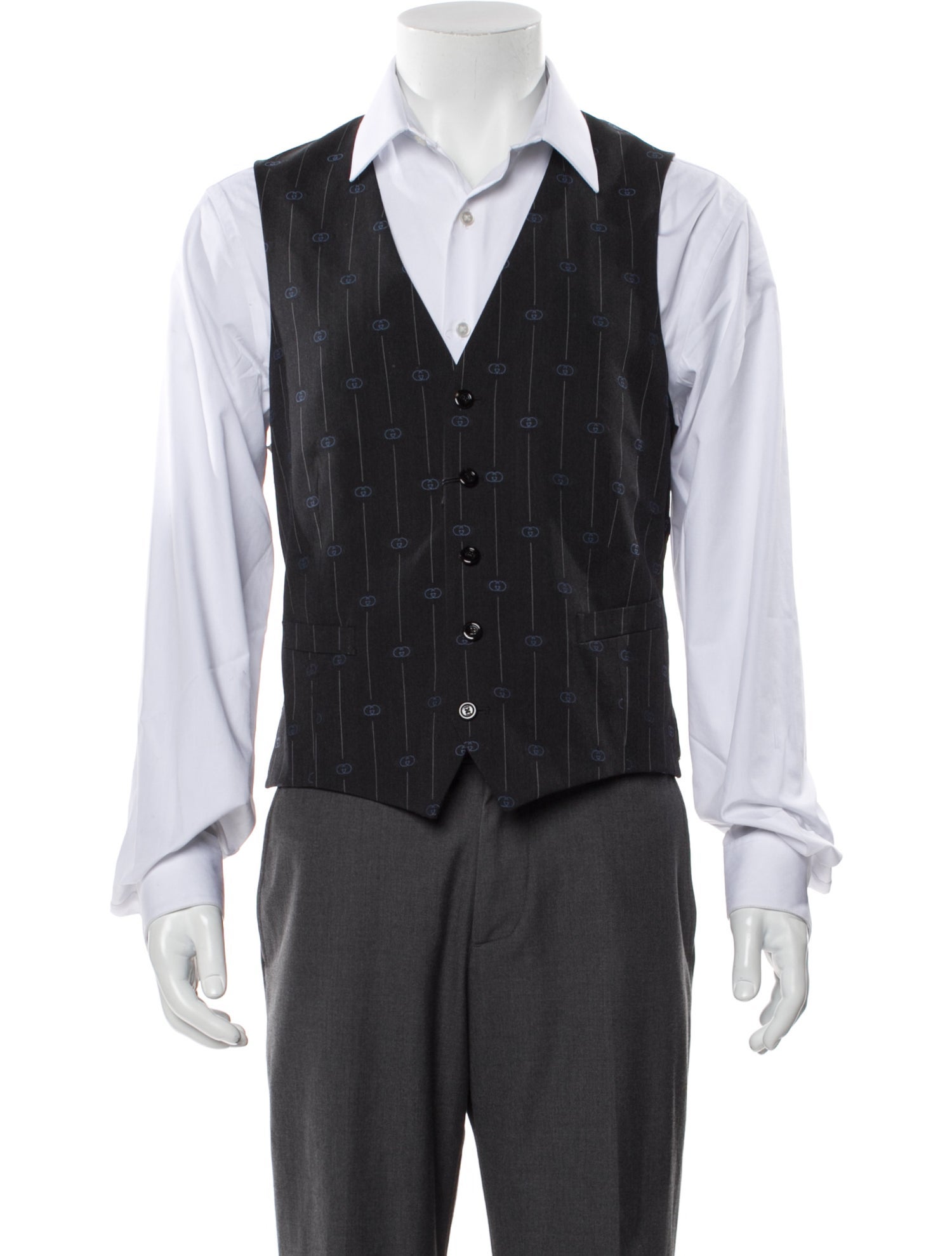 Gucci Wool Striped Suit Vest w/ Tags